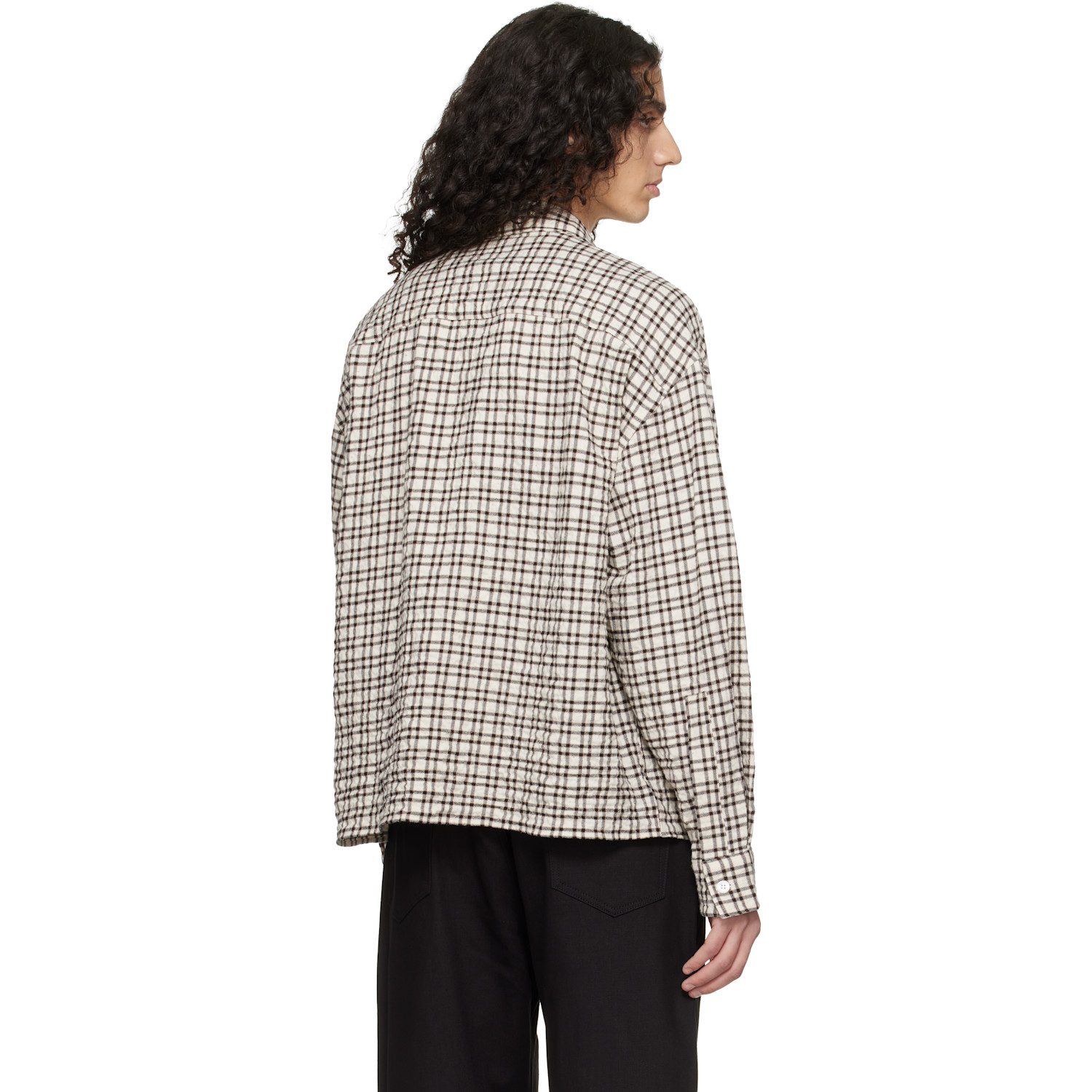  Studio Nicholson Beige & Black Nostra Shirt 