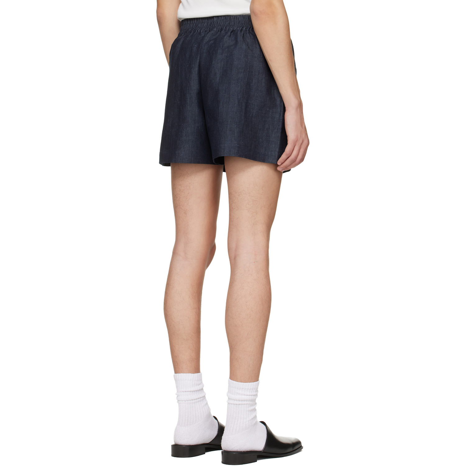  Studio Nicholson Indigo Elio Shorts 