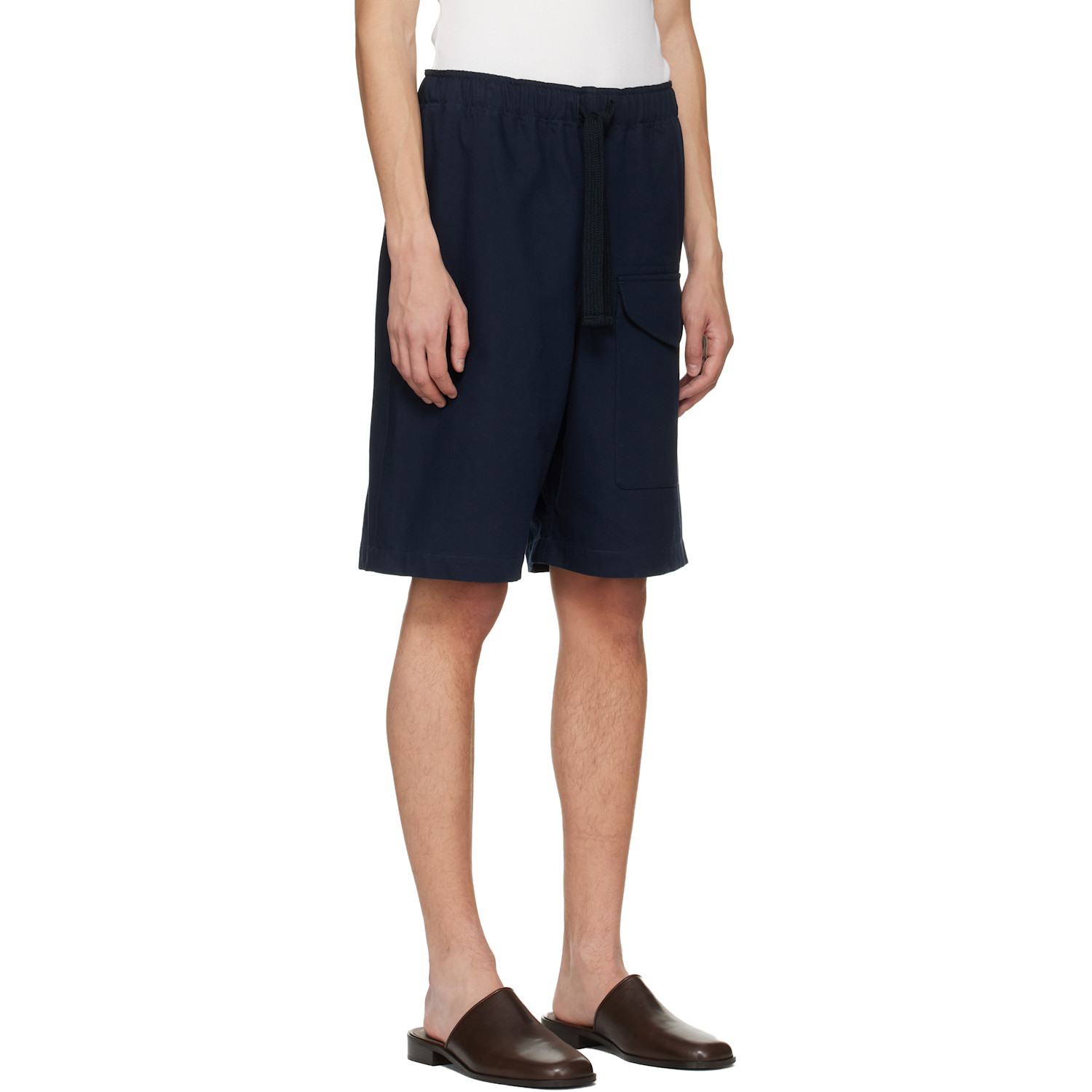  Studio Nicholson Indigo Ikaria Shorts 
