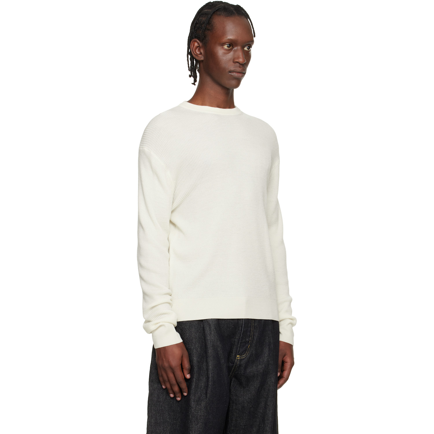  Studio Nicholson Off-white Portland Knit Sweater 