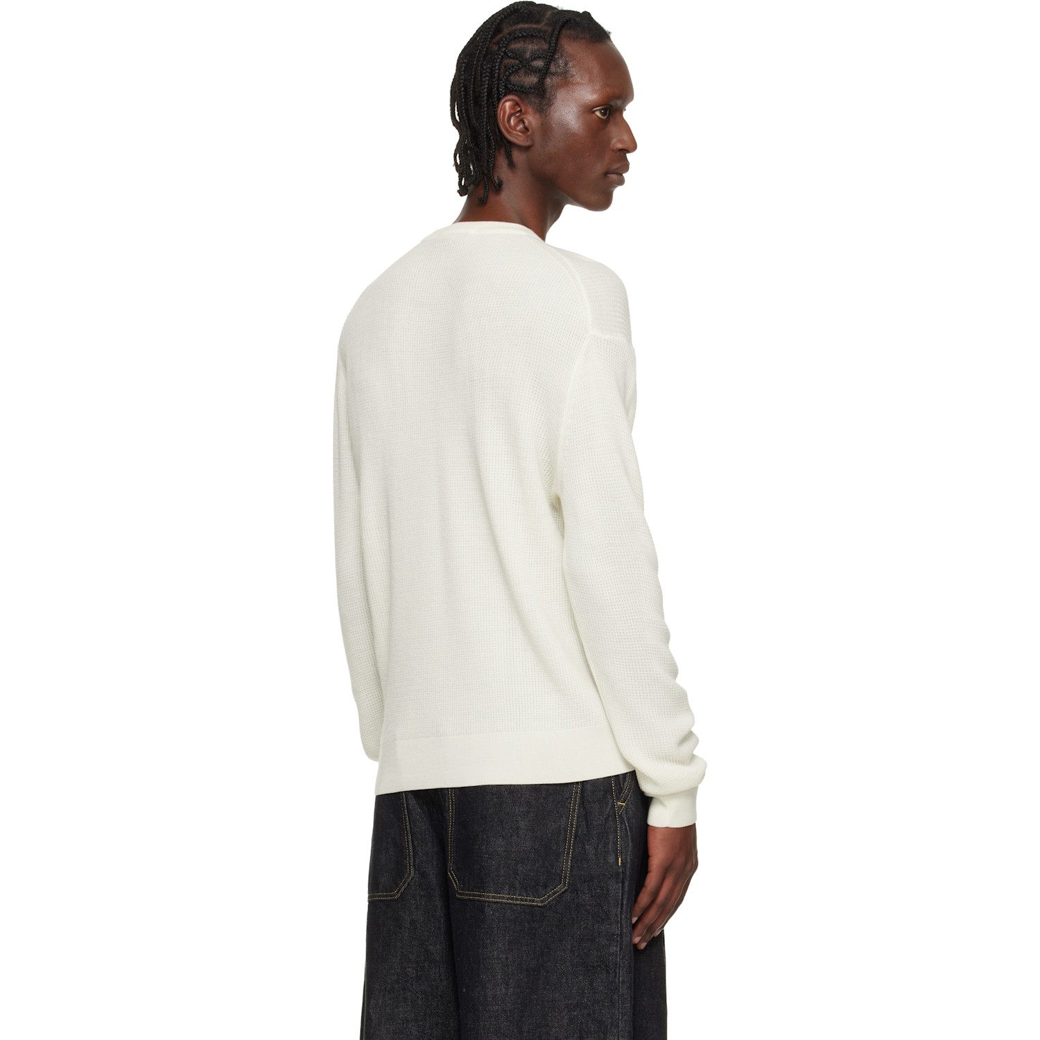  Studio Nicholson Off-white Portland Knit Sweater 
