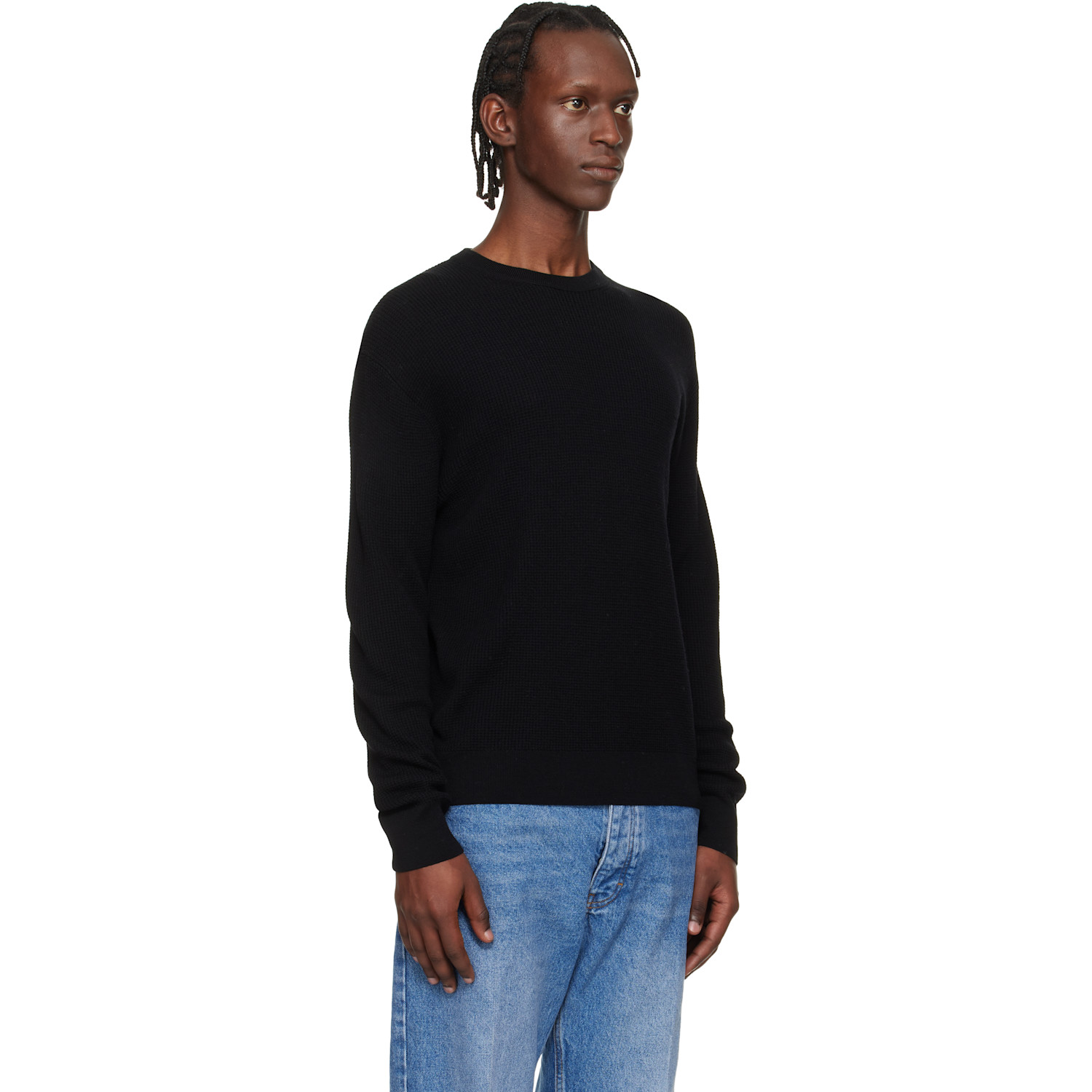  Studio Nicholson Black Portland Knit Sweater 