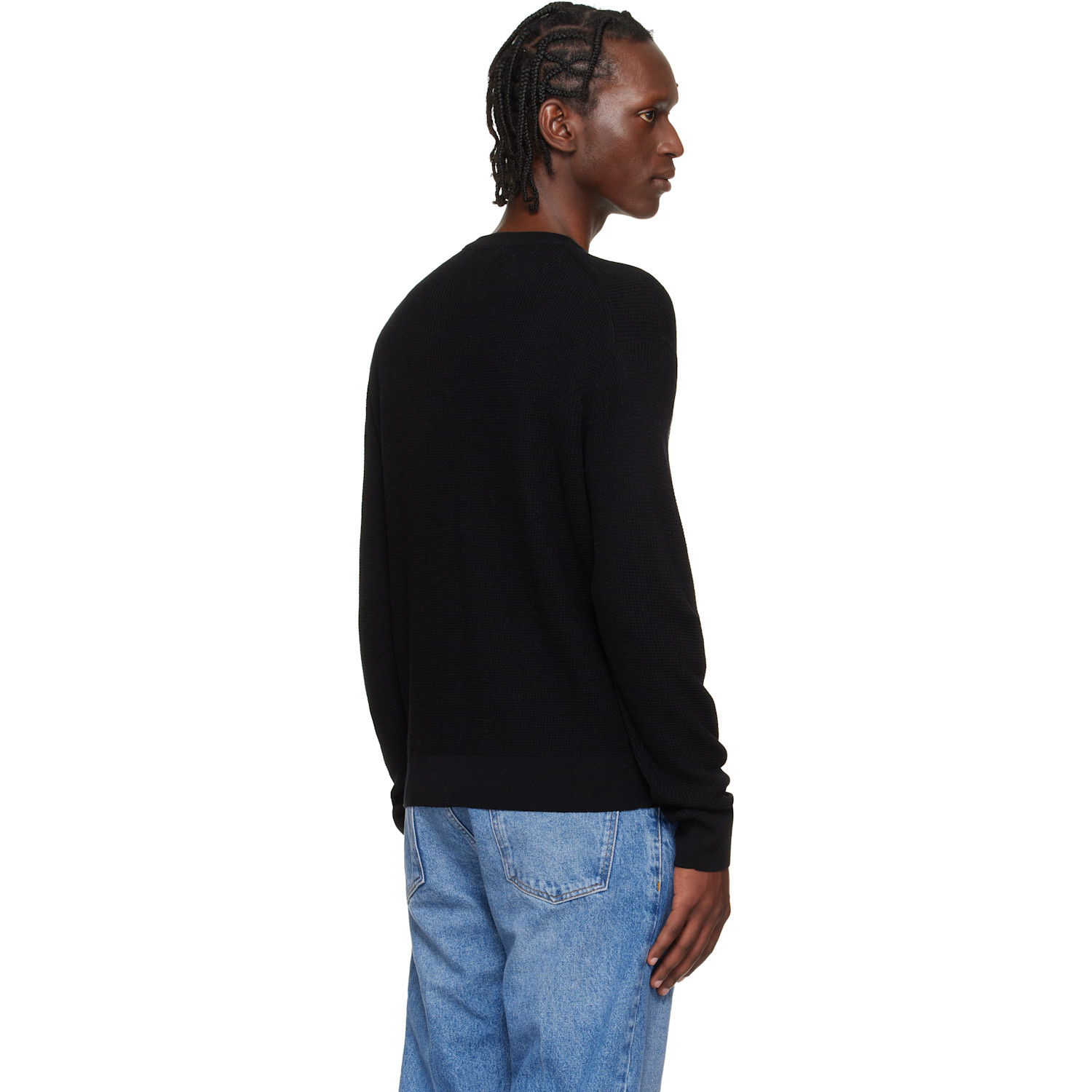  Studio Nicholson Black Portland Knit Sweater 