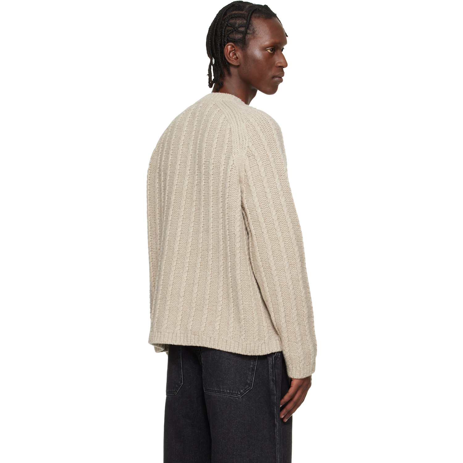  Studio Nicholson Beige Sussex Knit Sweater 