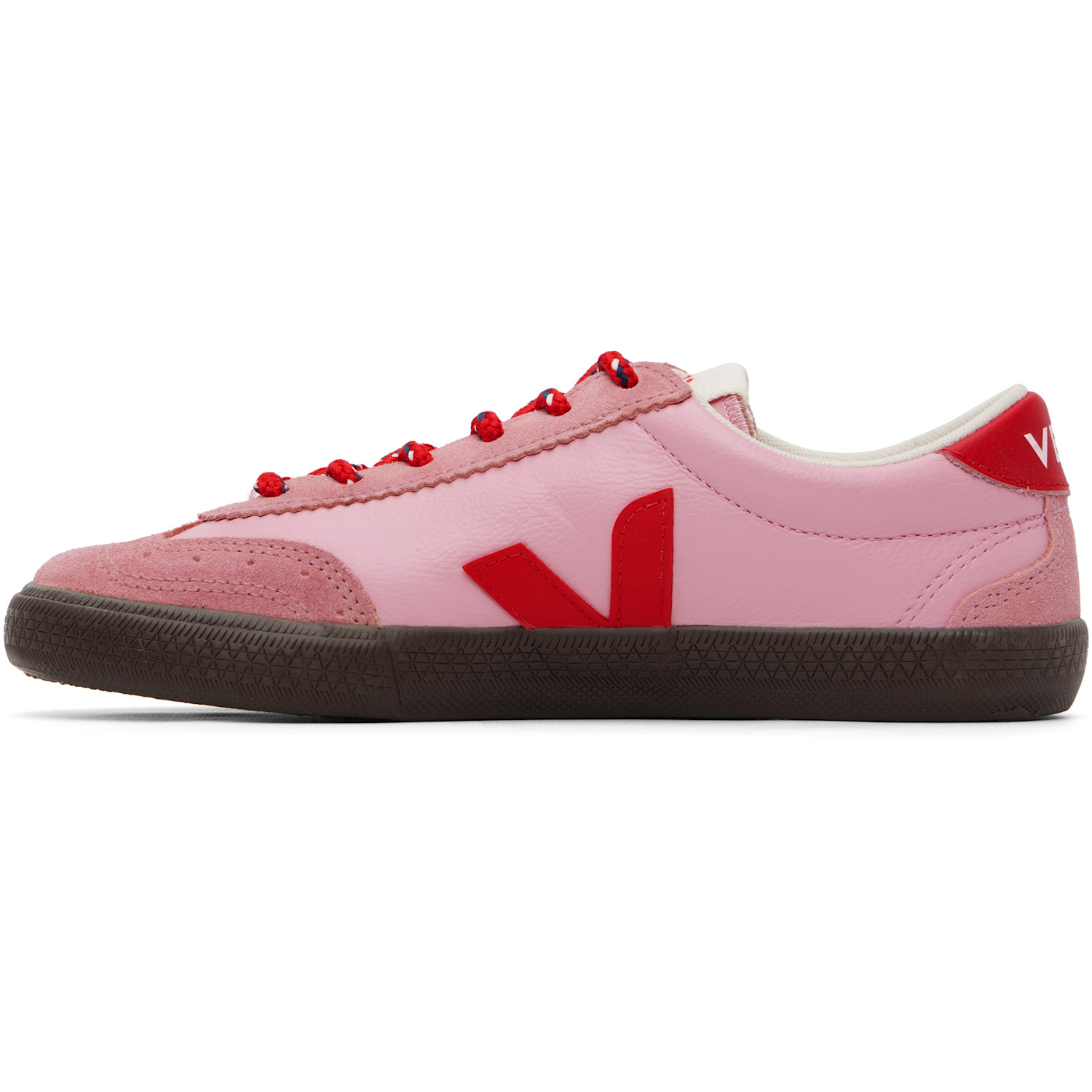  Veja Pink Volley Leather Sneakers 