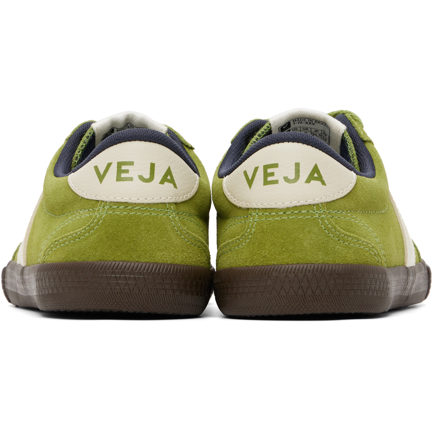  Veja Green Volley Suede Sneakers 