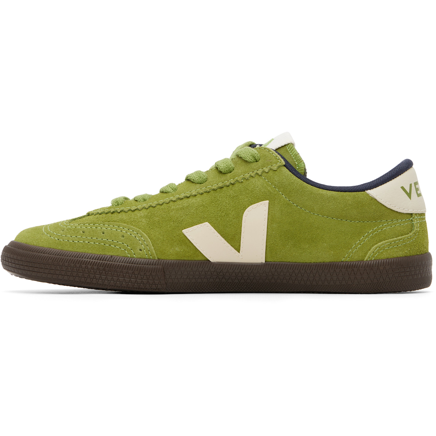  Veja Green Volley Suede Sneakers 