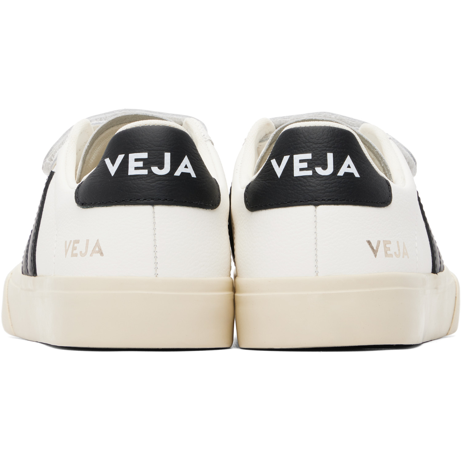  Veja White & Black Recife Leather Sneakers 