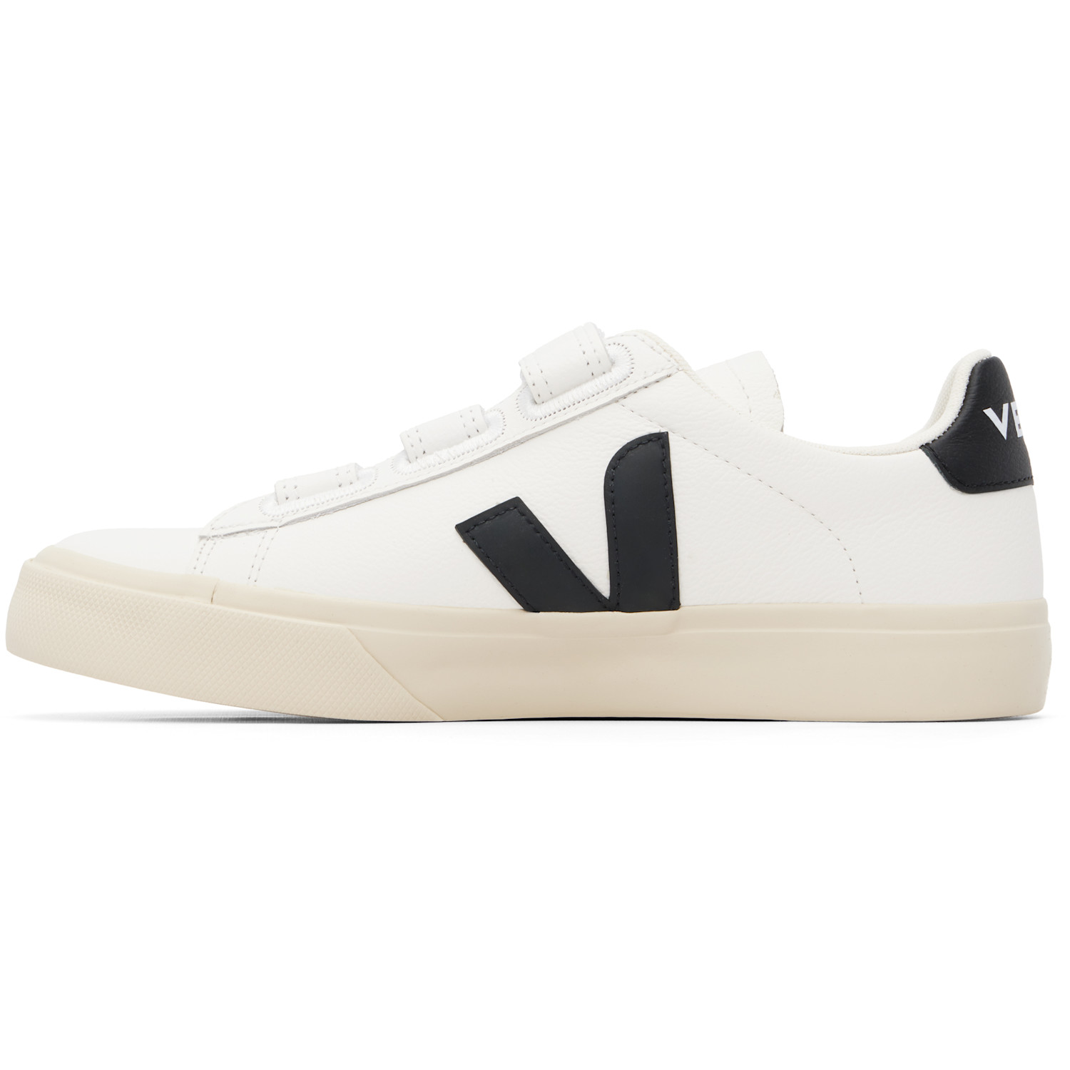  Veja White & Black Recife Leather Sneakers 