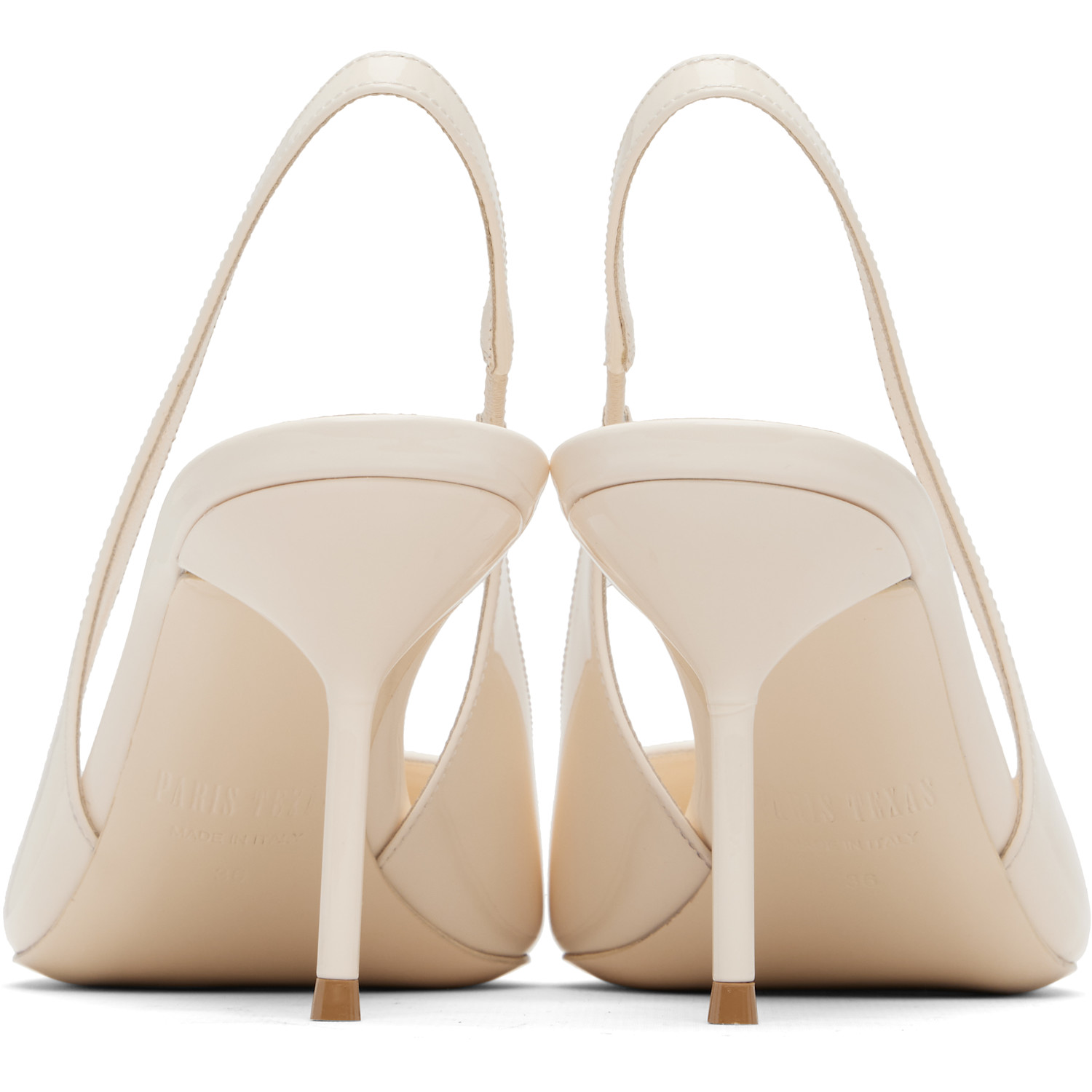  Paris Texas Off-white Lidia Slingback 70 Heels 