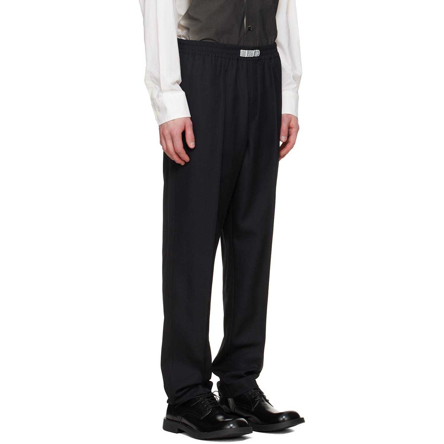  Lgn Louis Gabriel Nouchi Black Wool Jogging Track Pants 