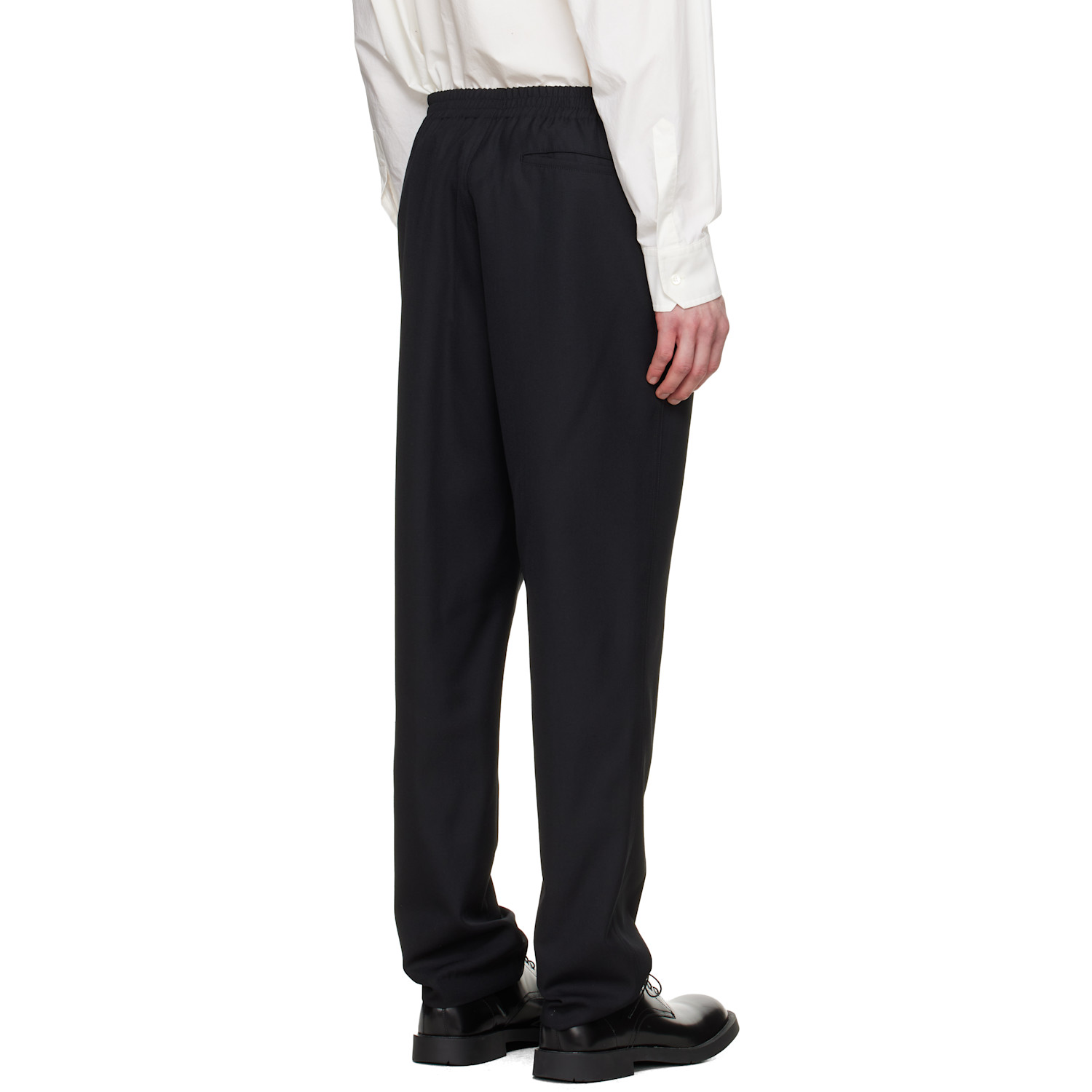  Lgn Louis Gabriel Nouchi Black Wool Jogging Track Pants 