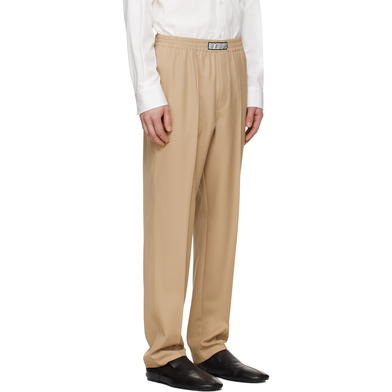  Lgn Louis Gabriel Nouchi Beige Wool Jogging Track Pants 