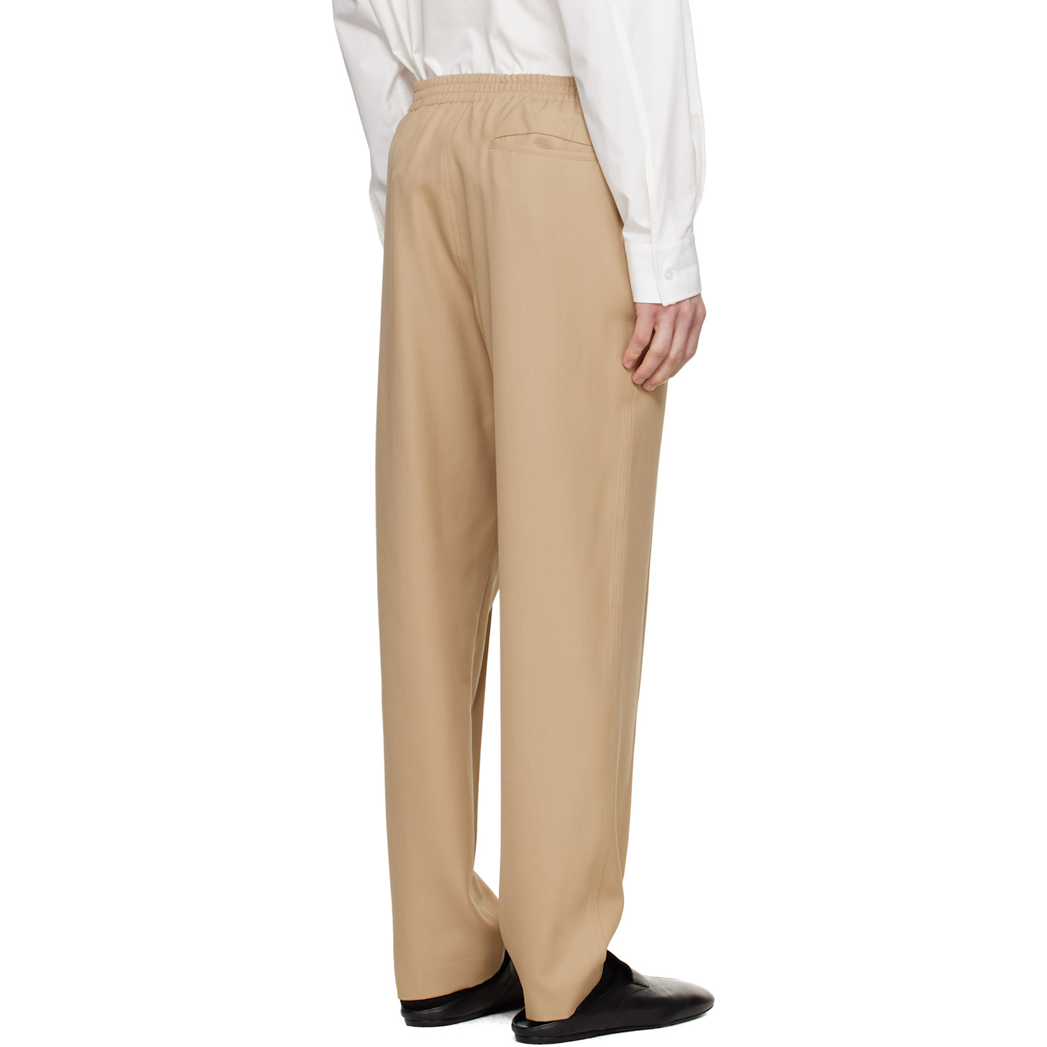 Lgn Louis Gabriel Nouchi Beige Wool Jogging Track Pants 
