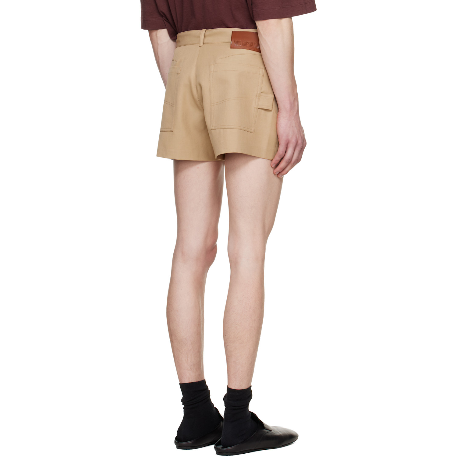  Lgn Louis Gabriel Nouchi Beige Suit Wool Shorts 