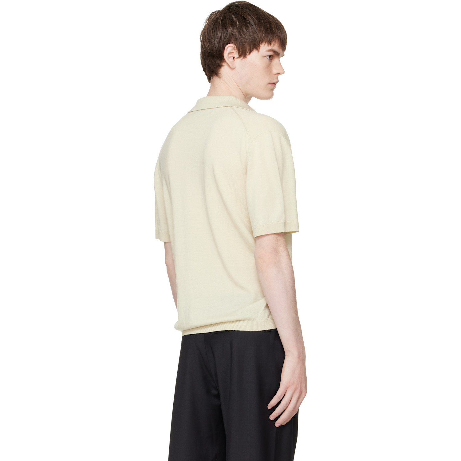  Lgn Louis Gabriel Nouchi Off-white Short-sleeved Polo 