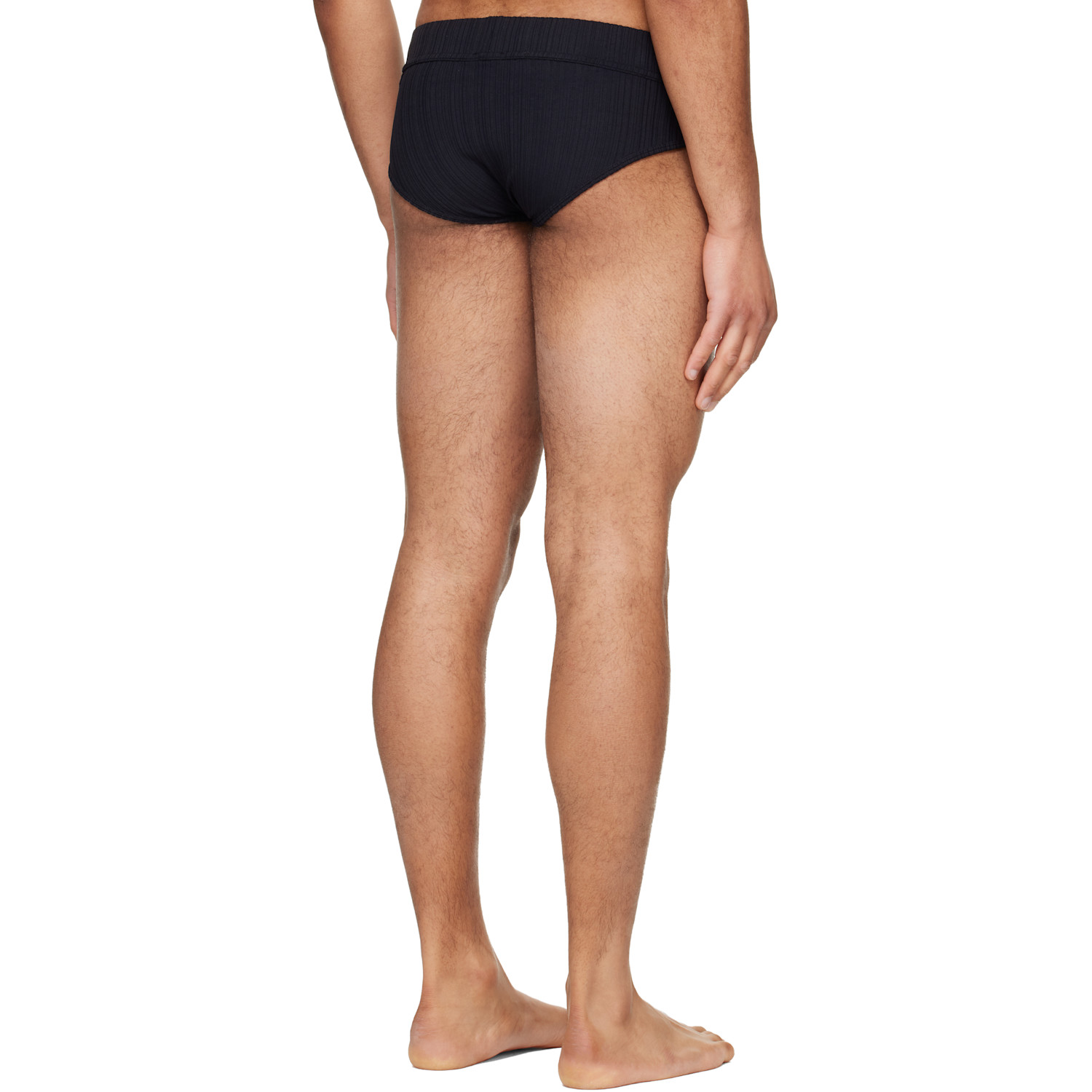  Lgn Louis Gabriel Nouchi Black Asymmetrical Opening Briefs 
