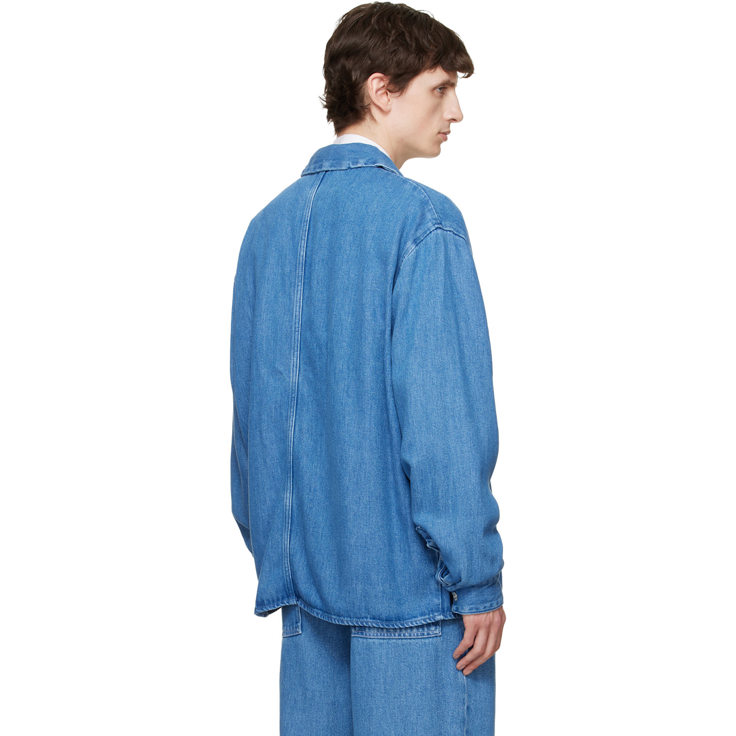 Won Hundred Blue Zayne Denim Zip Shirt 