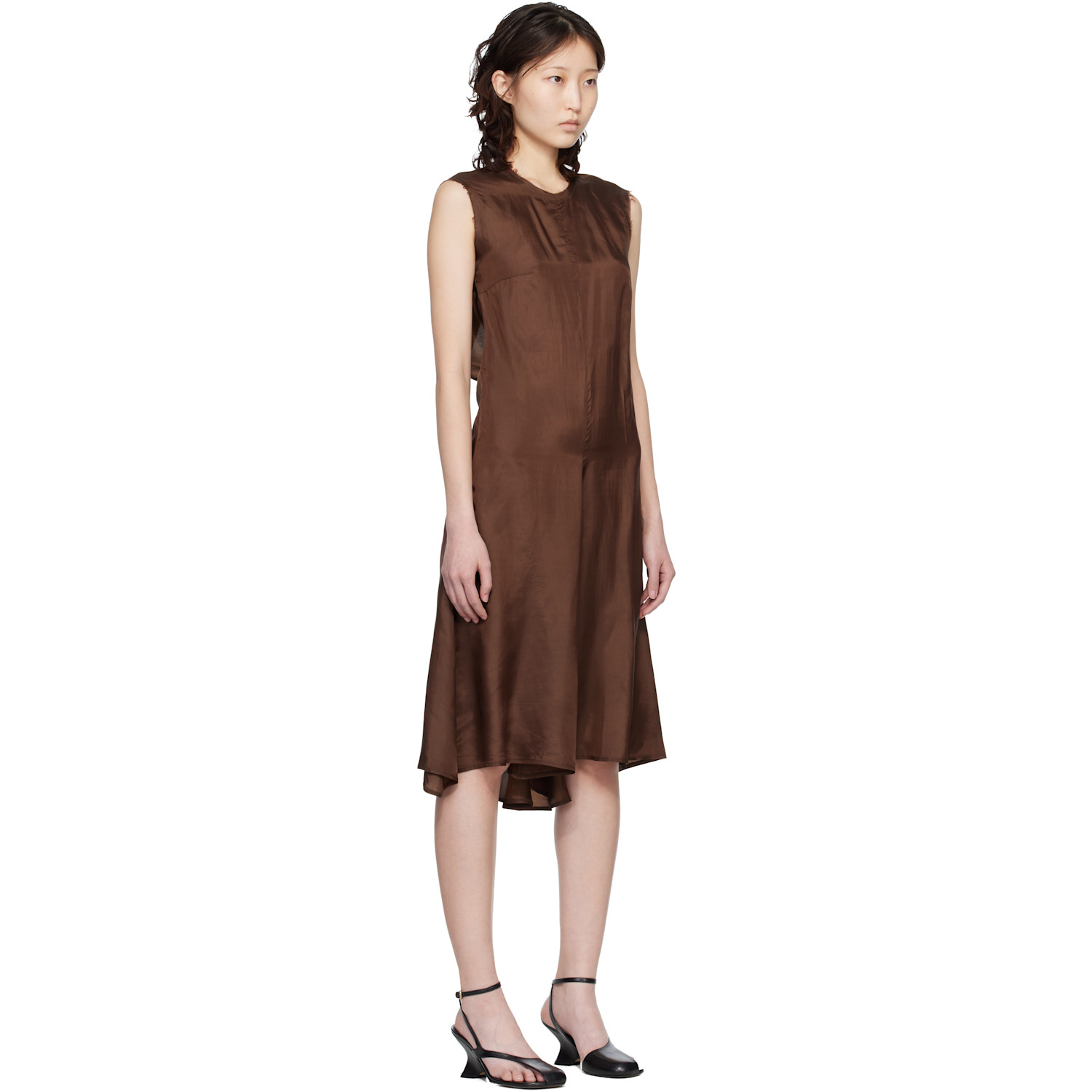  Renaissance Renaissance Brown Ziggy Midi Dress 