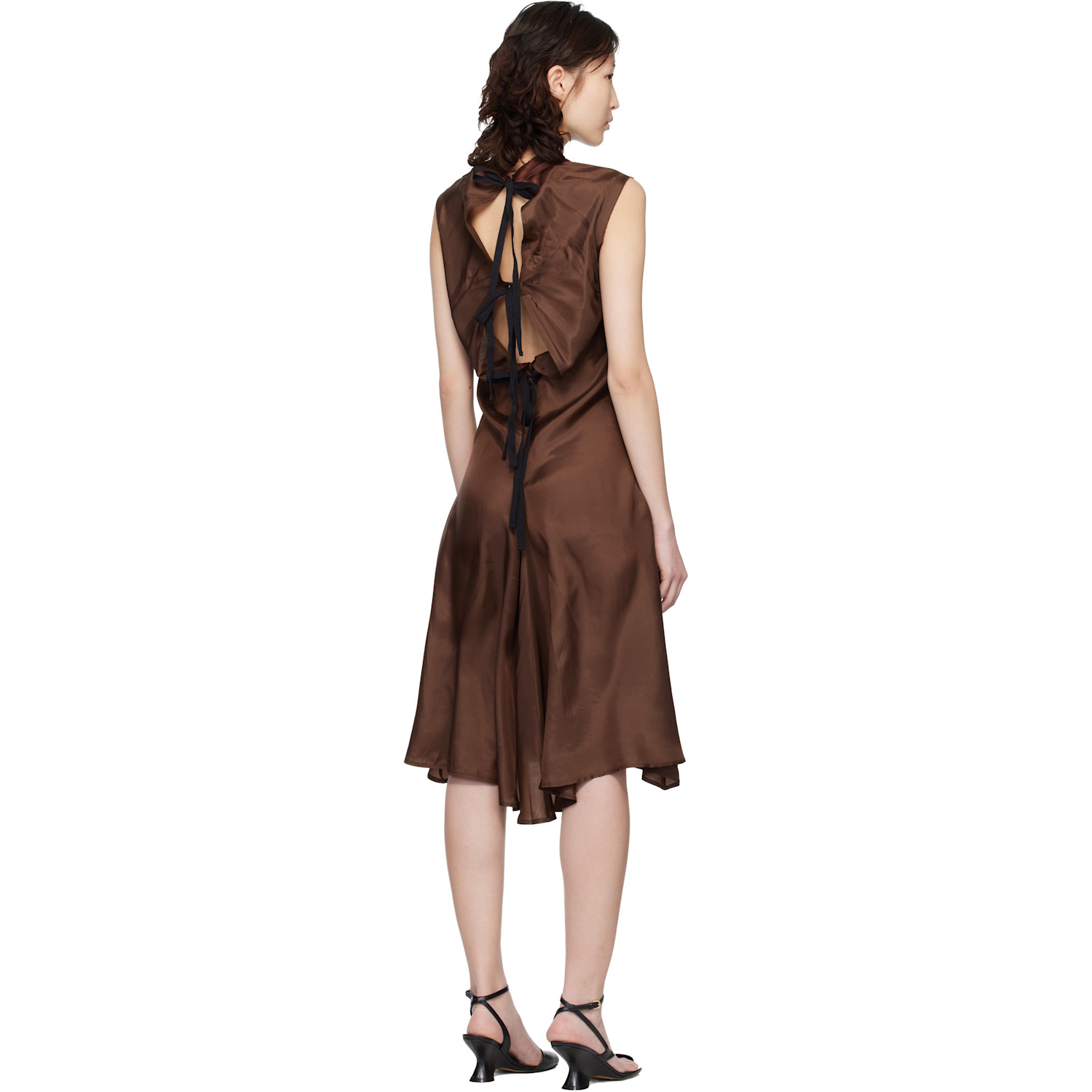  Renaissance Renaissance Brown Ziggy Midi Dress 