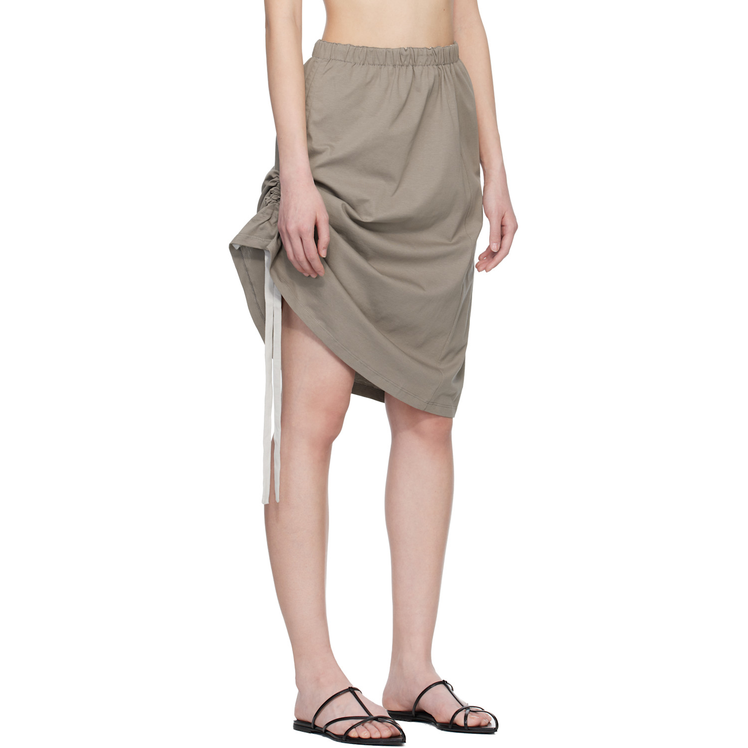  Renaissance Renaissance Khaki Samantha Reversible Midi Skirt 