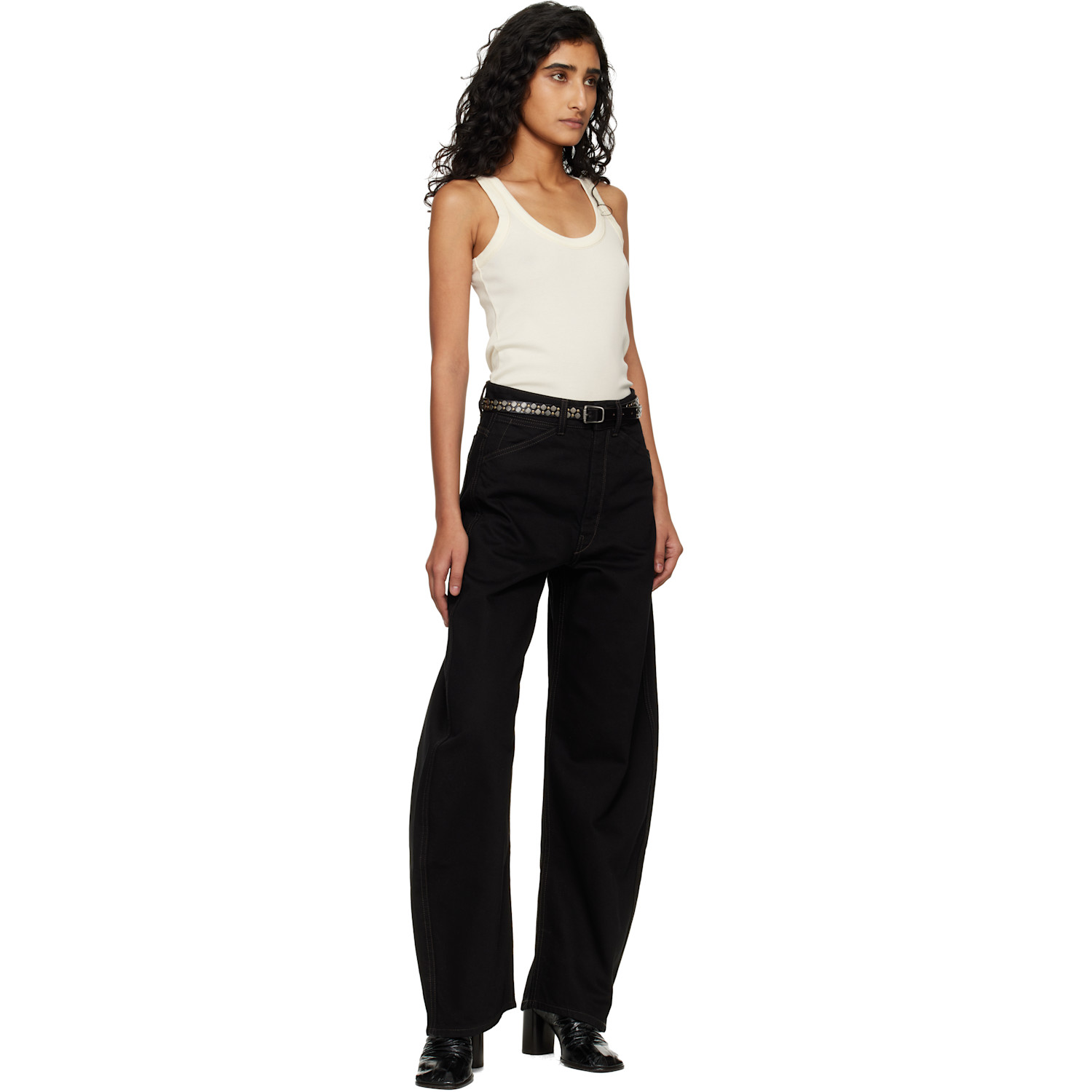  Lemaire Brown Rio Studs 20 Belt 