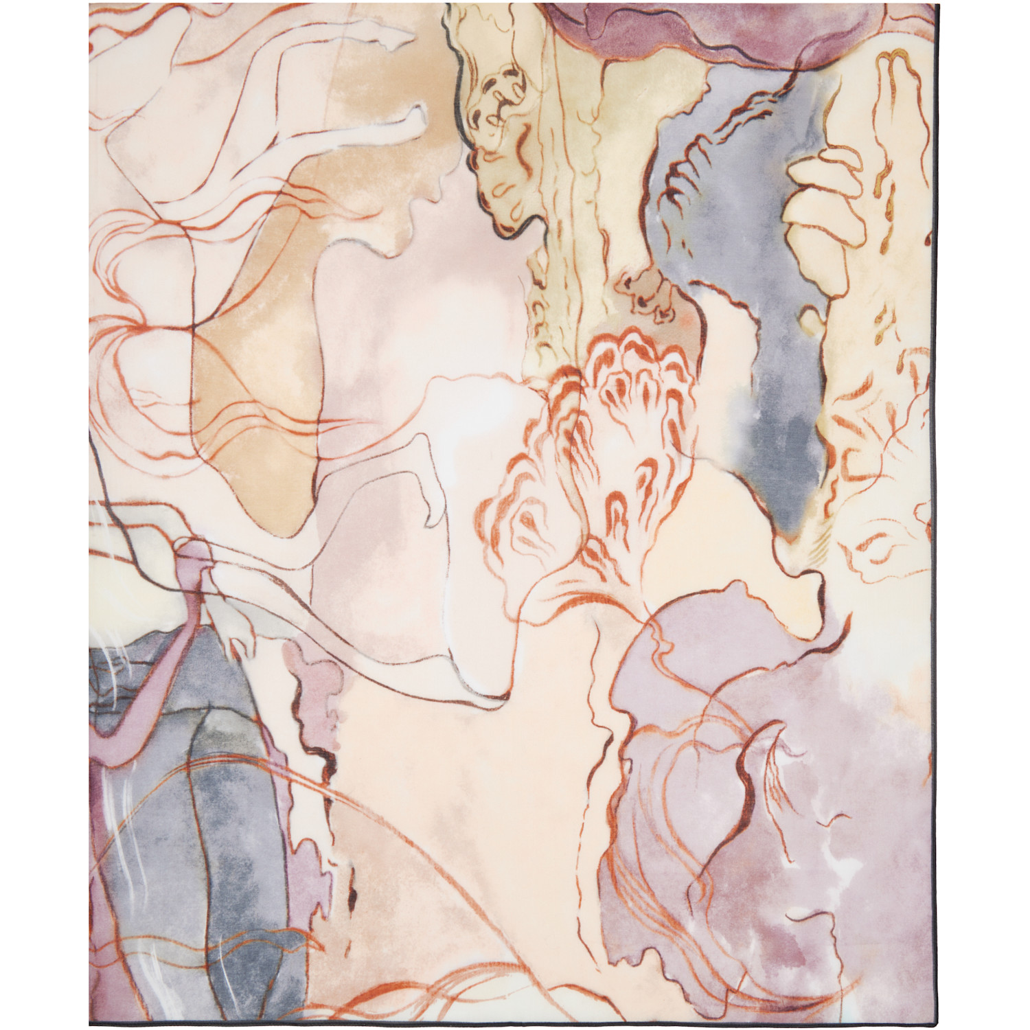  Lemaire Multicolor Aquarel Pareo Scarf 