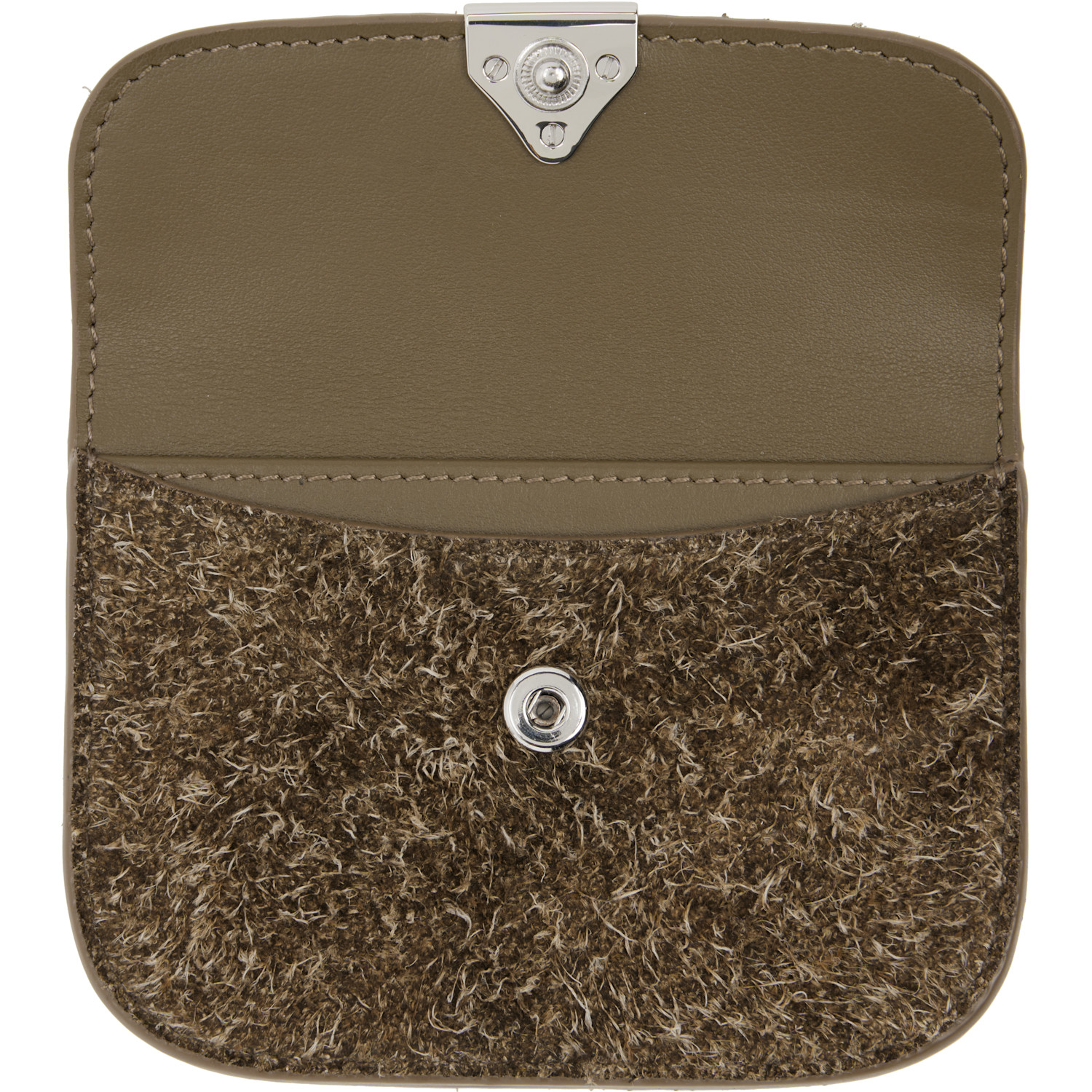 Lemaire Brown Soft Tab Card Holder 