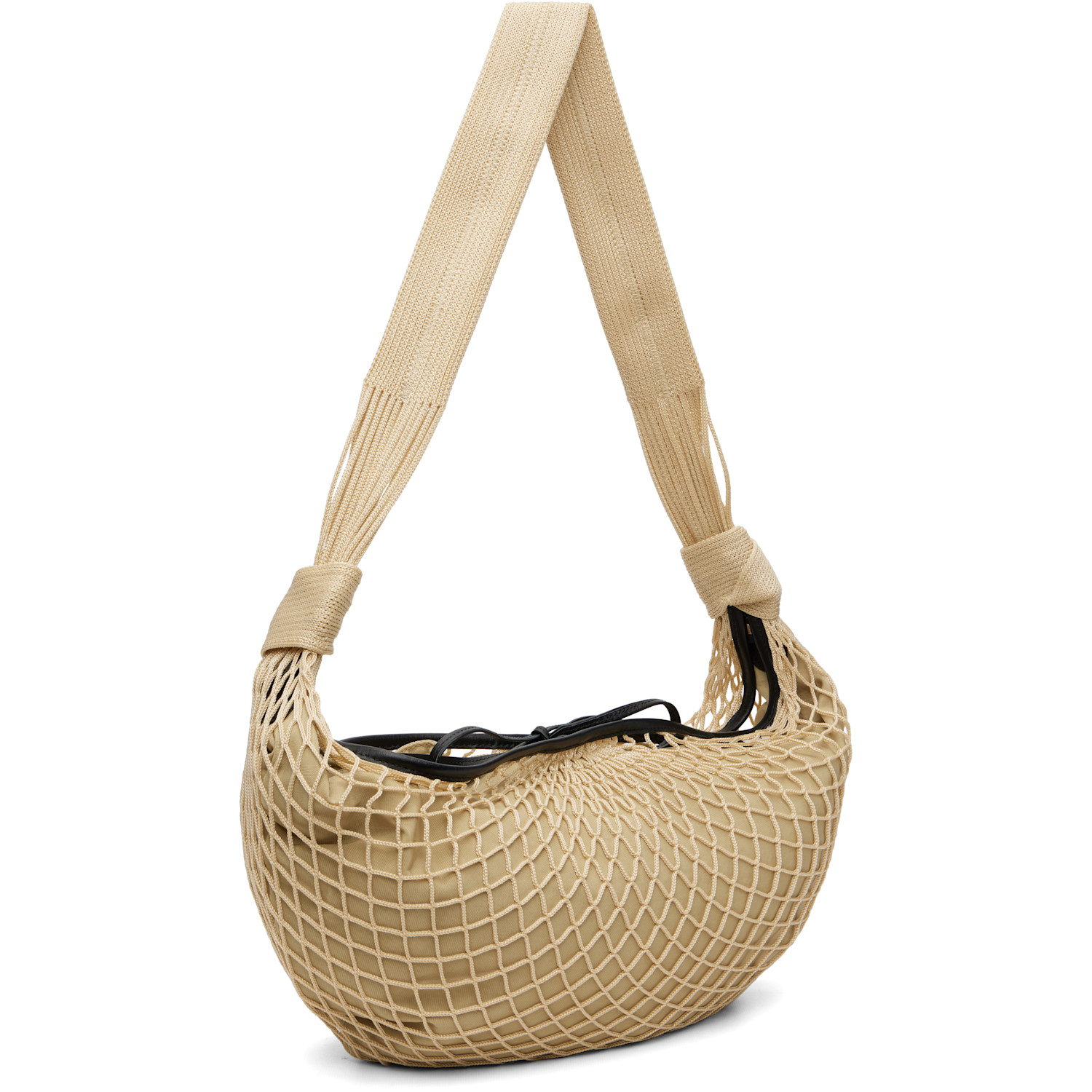  Lemaire Beige Croissant Filt Bag 