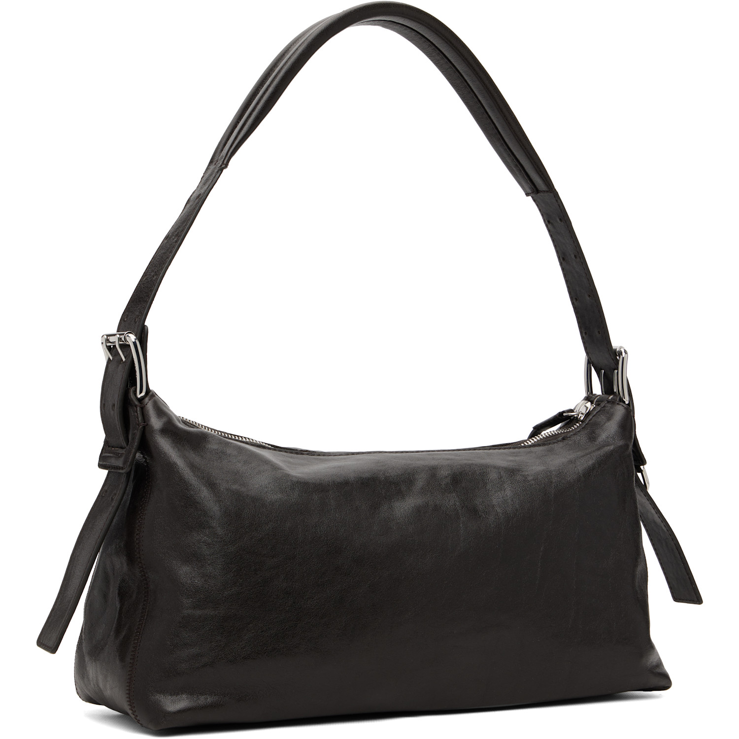  Lemaire Brown Belted Baguette Bag 