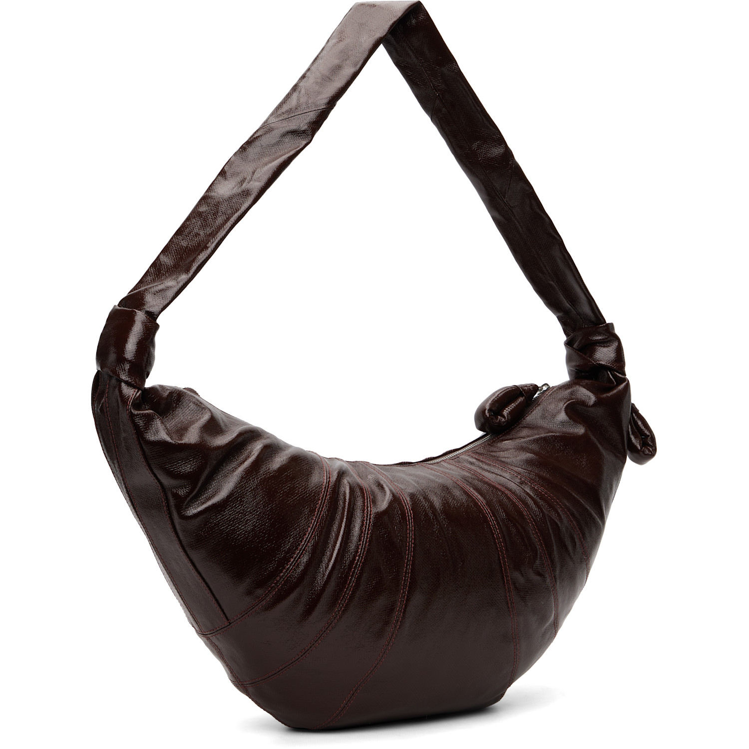  Lemaire Brown Large Croissant Bag 
