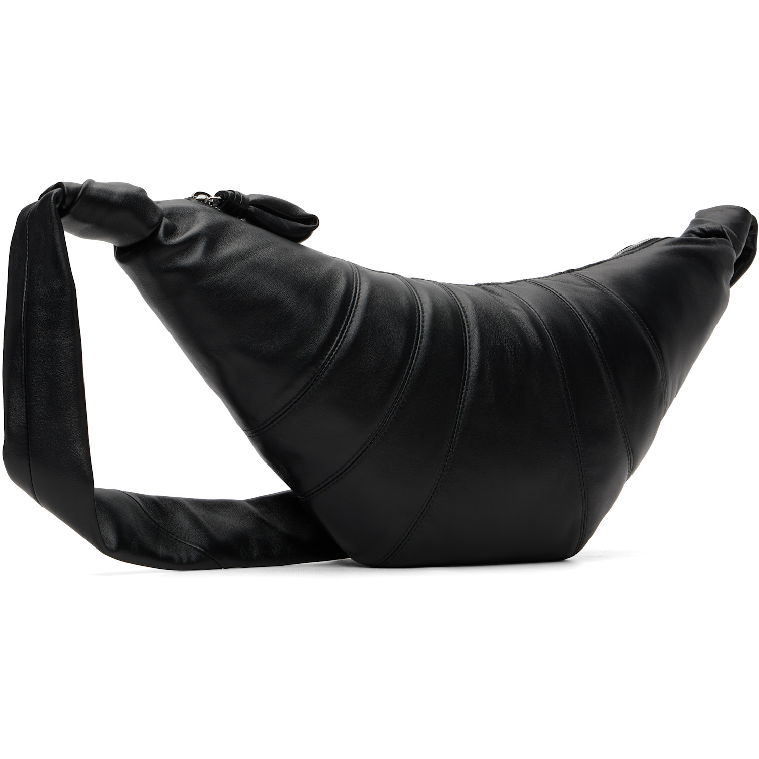  Lemaire Black Medium Croissant Bag 