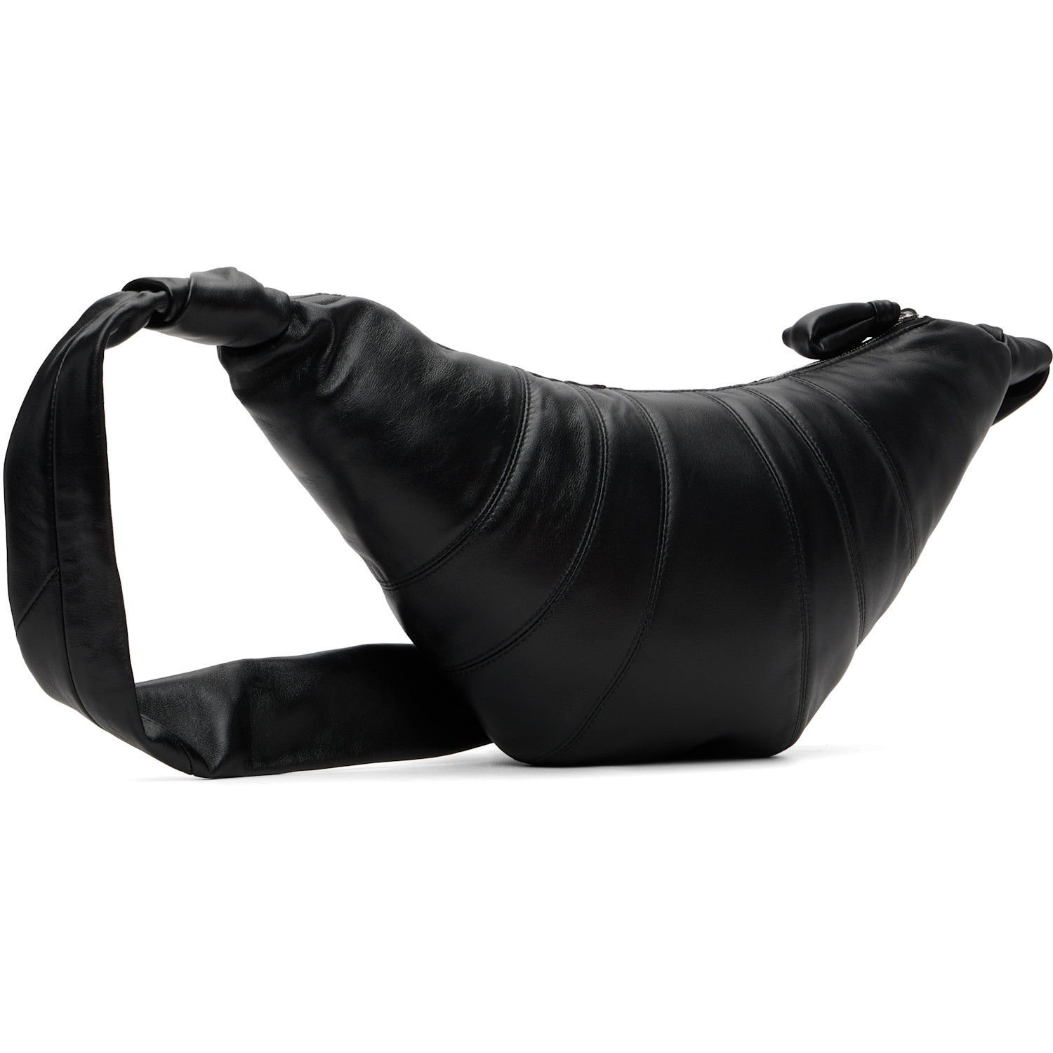  Lemaire Black Medium Croissant Bag 