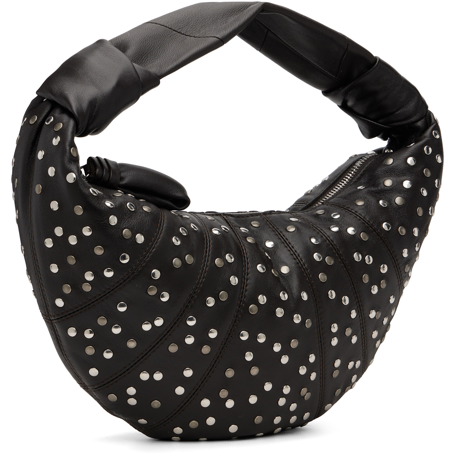  Lemaire Brown Studs Dots Mini Fortune Croissant Bag 