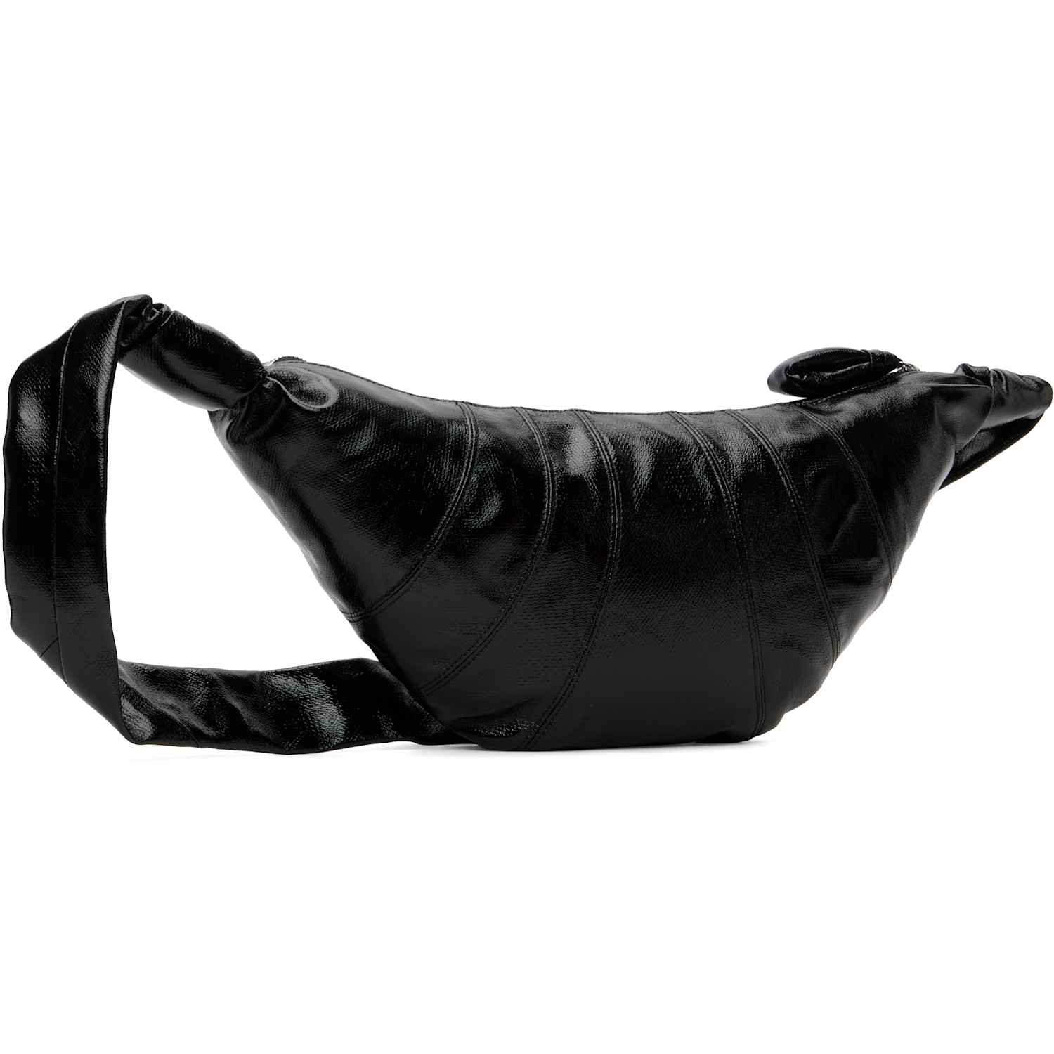  Lemaire Black Medium Croissant Bag 