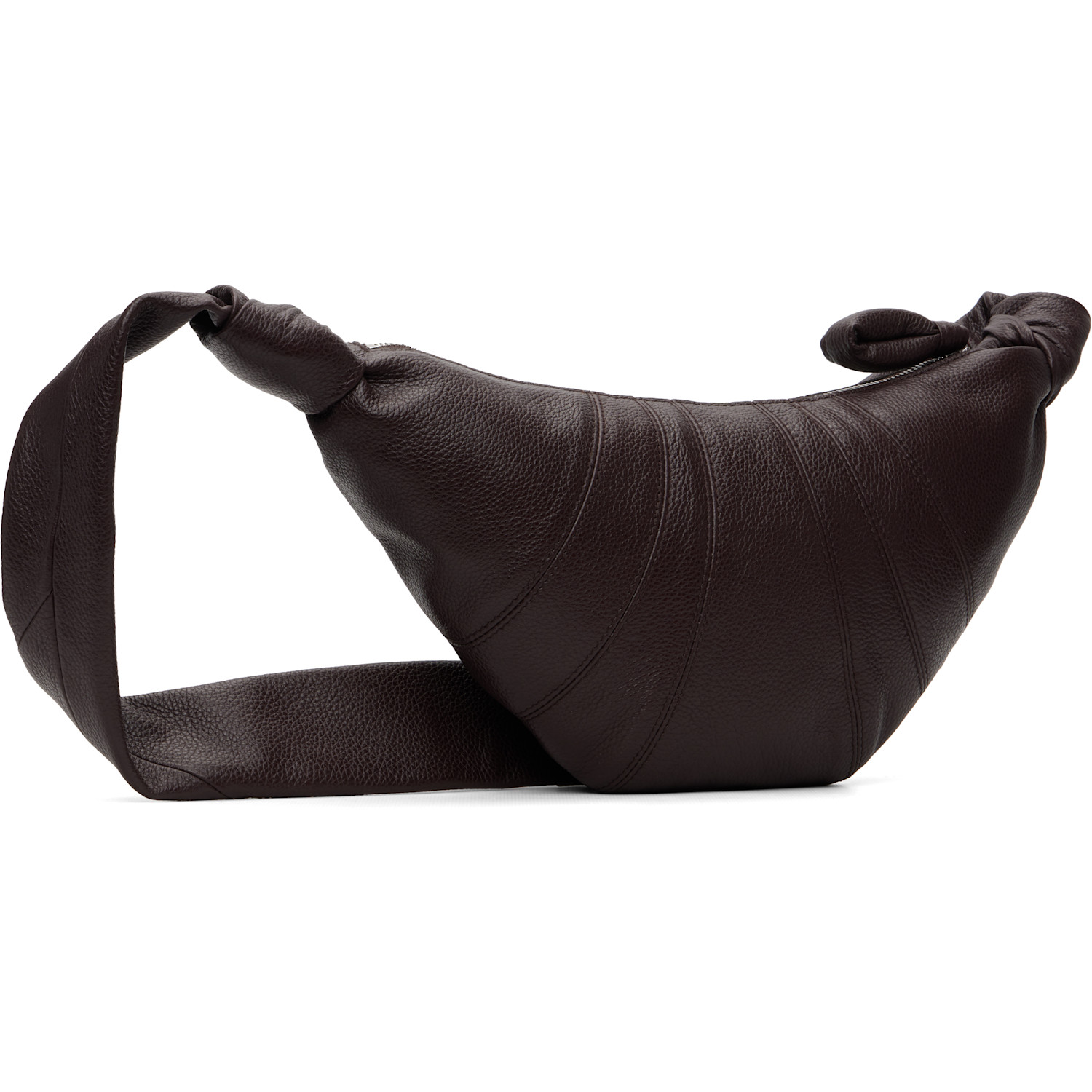  Lemaire Burgundy Small Croissant Bag 