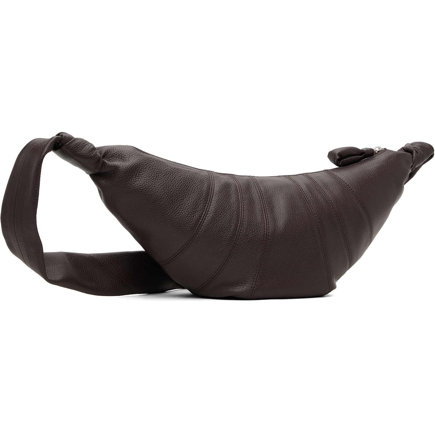  Lemaire Brown Medium Croissant Bag 
