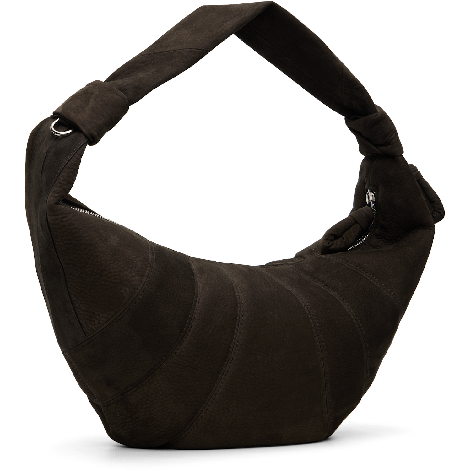  Lemaire Brown Fortune Croissant Bag 