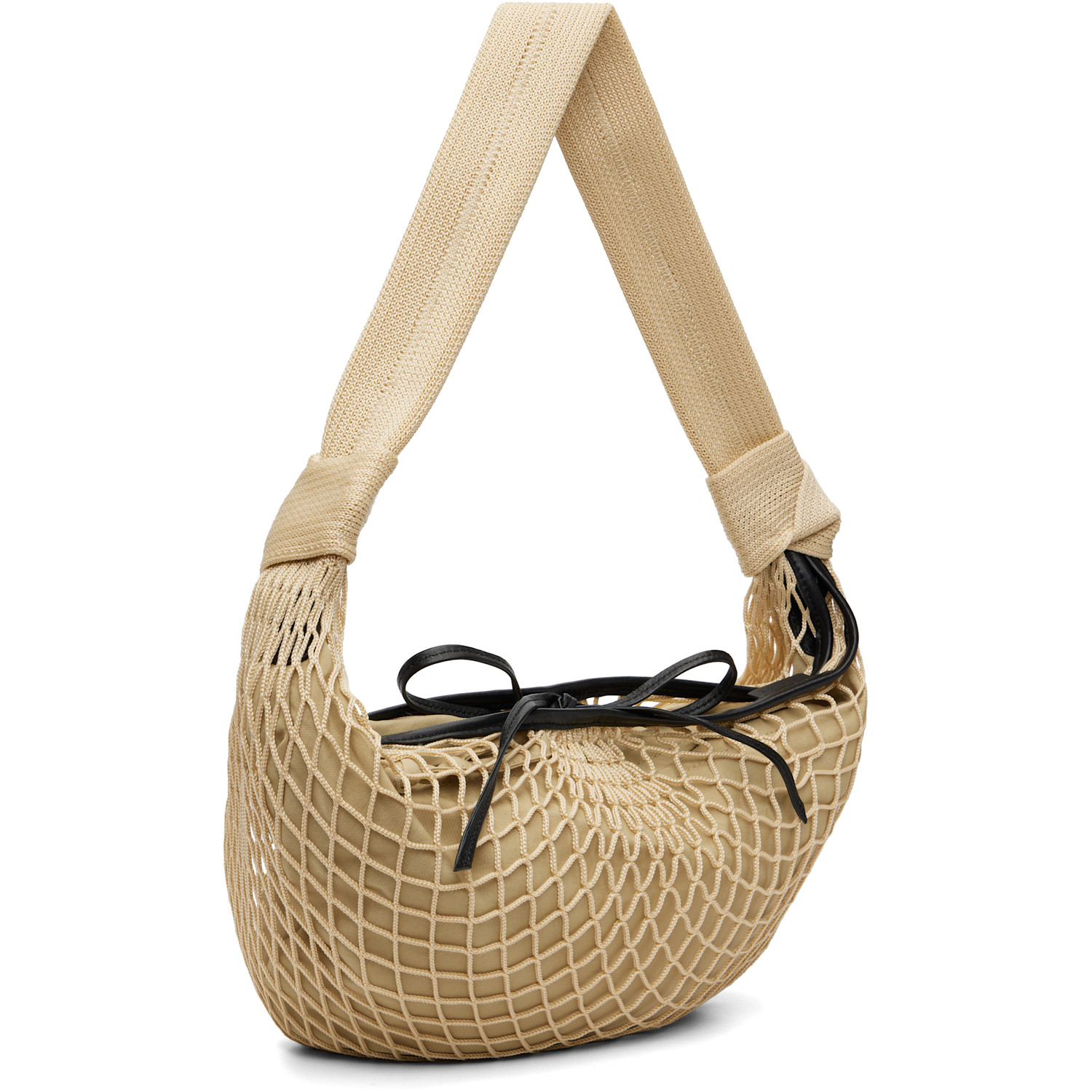  Lemaire Beige Fortune Croissant Filt Bag 