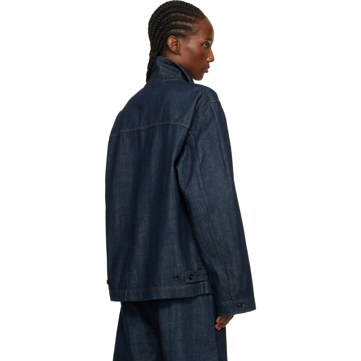 Lemaire Navy Boxy Denim Jacket 