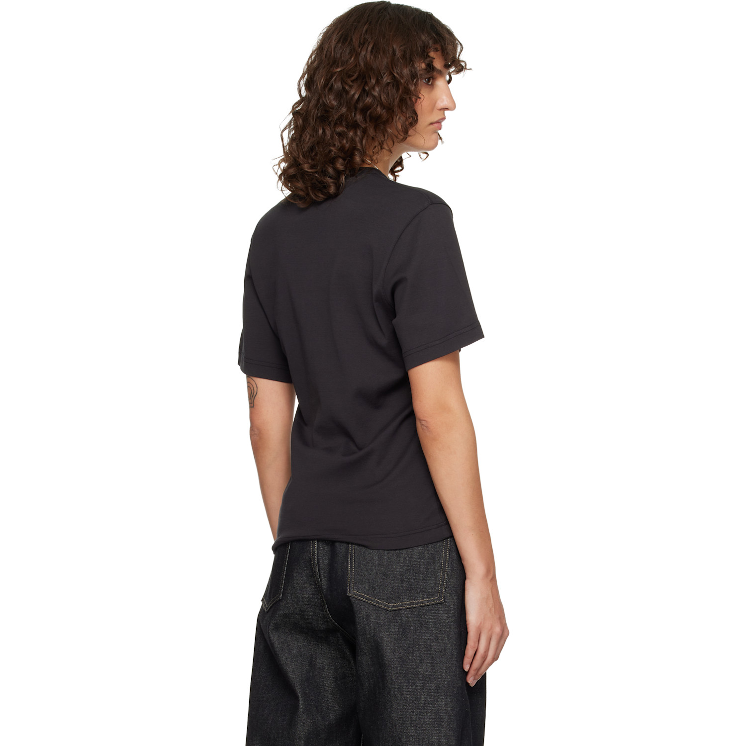  Lemaire Black Rib T-shirt 