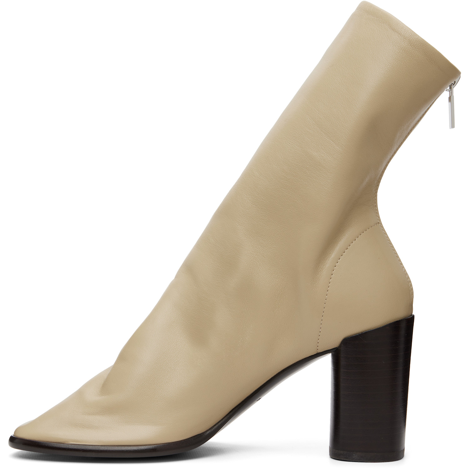  Lemaire Beige 80mm Glove Ankle Boots 