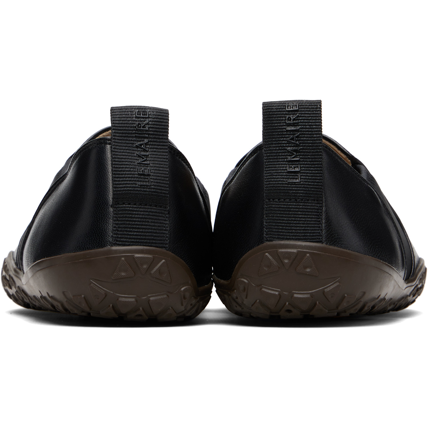  Lemaire Black Vibram Glove Slip On Leather Sneakers 
