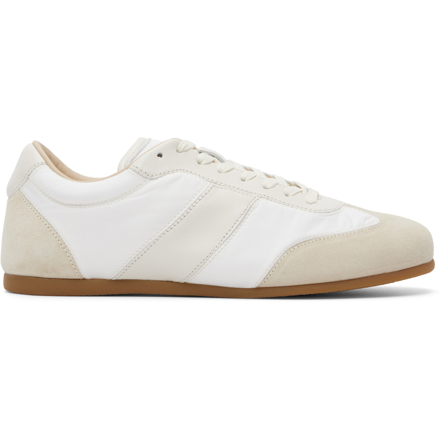 LEMAIRE White & Beige Soft Runner Sneakers