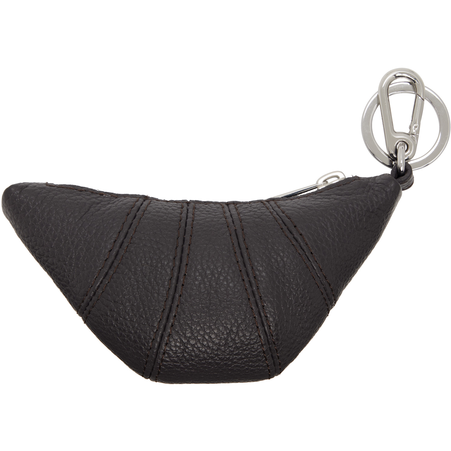  Lemaire Brown Mini Croissant Keychain 