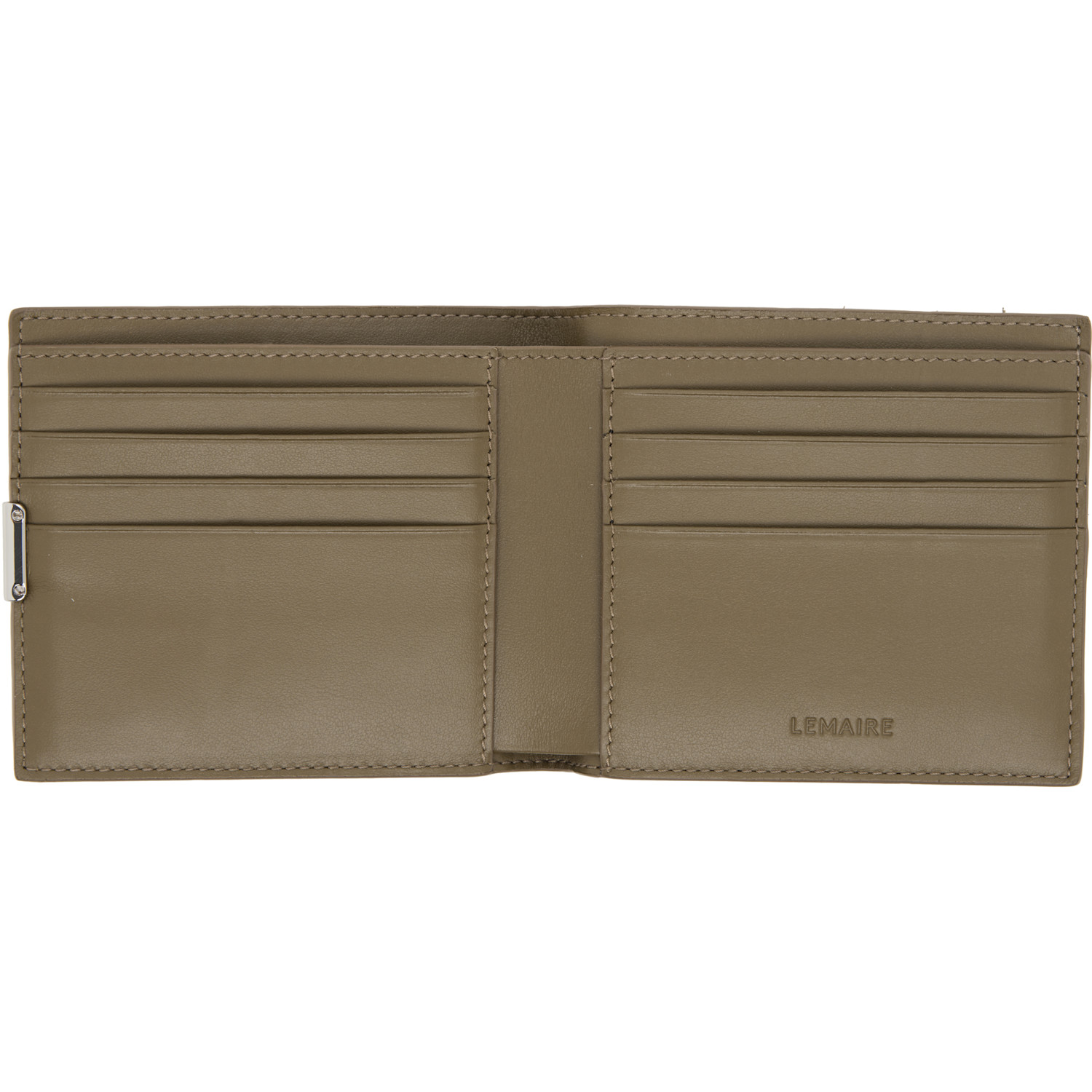  Lemaire Brown Soft Tab Bifold Wallet 