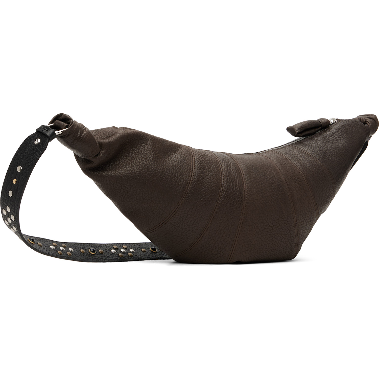  Lemaire Brown Western Studs Medium Croissant Bag 