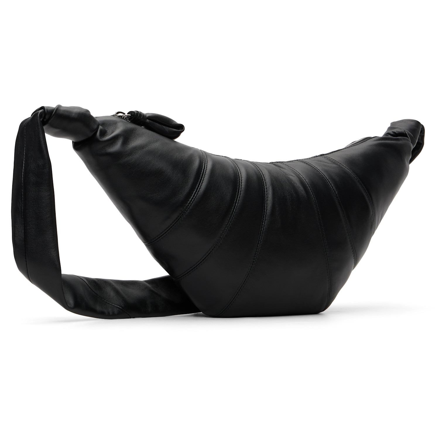  Lemaire Black Medium Croissant Bag 