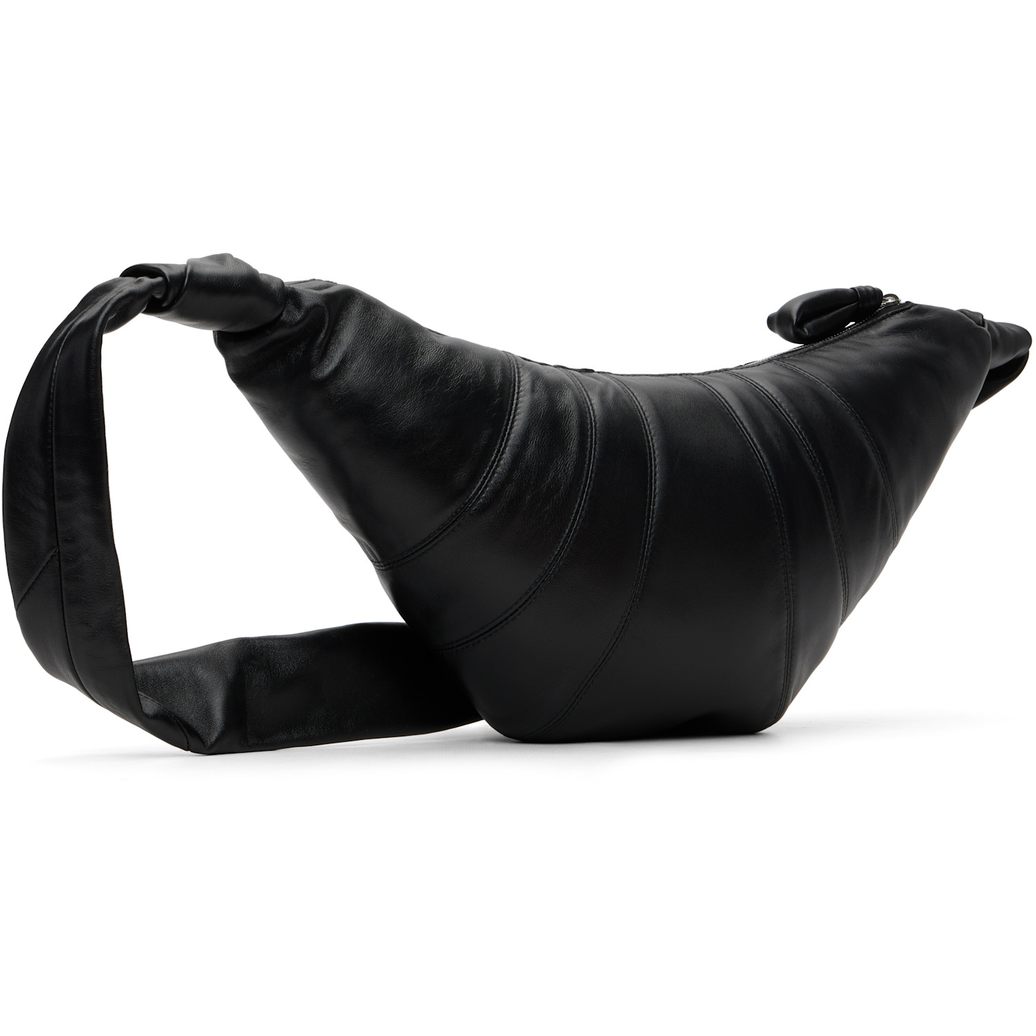  Lemaire Black Medium Croissant Bag 