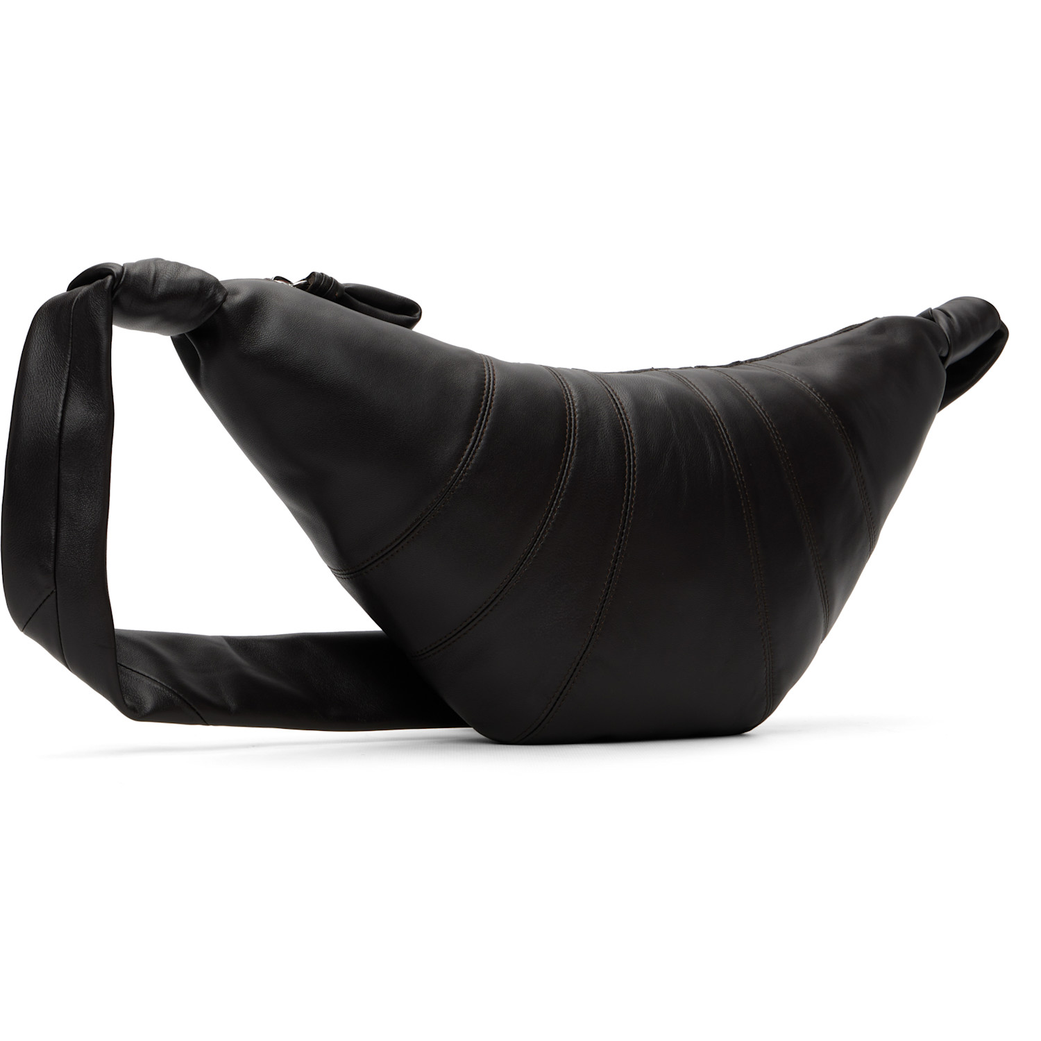  Lemaire Brown Medium Croissant Bag 